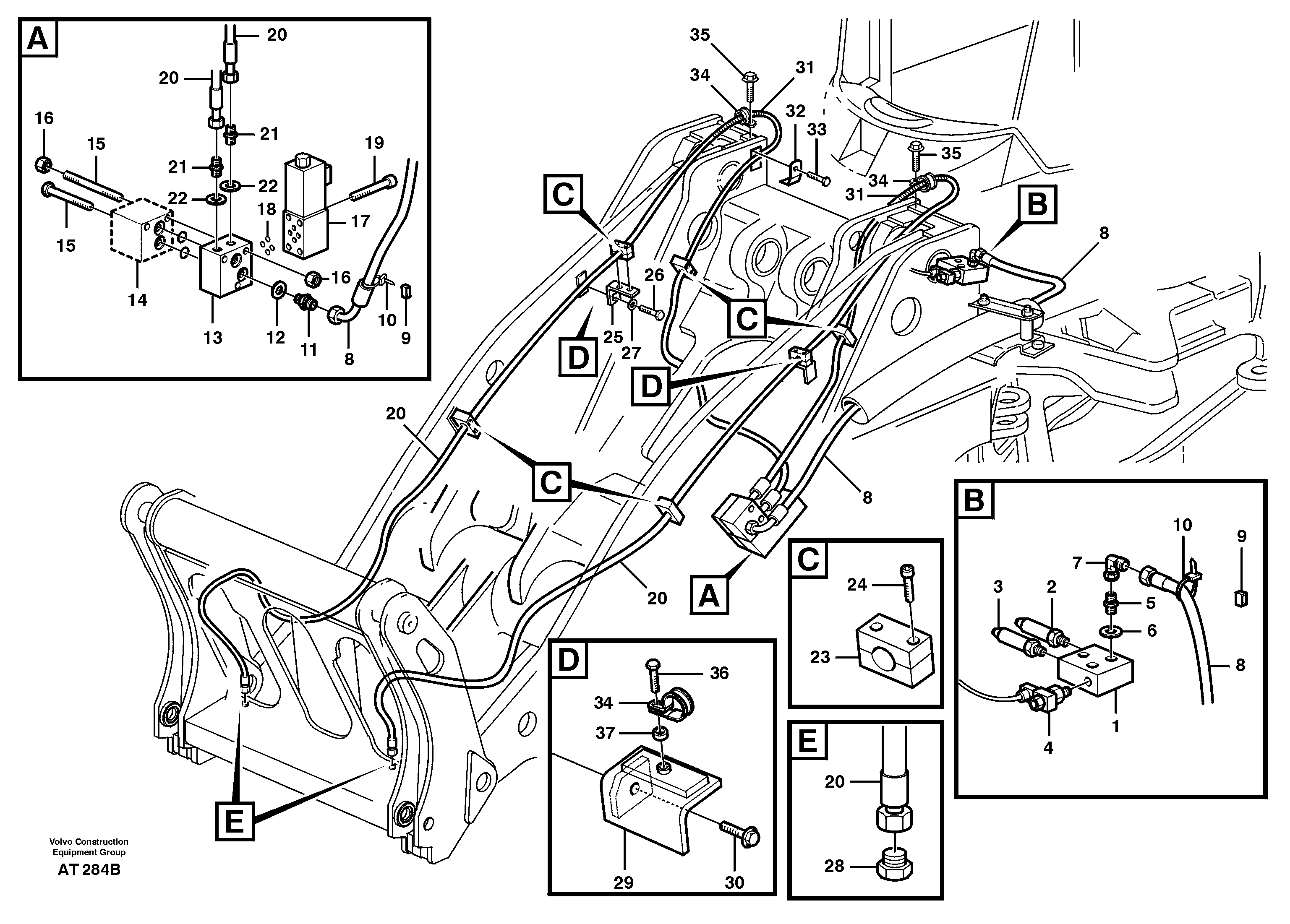 Timing gear casing VOE935052 VOLVO