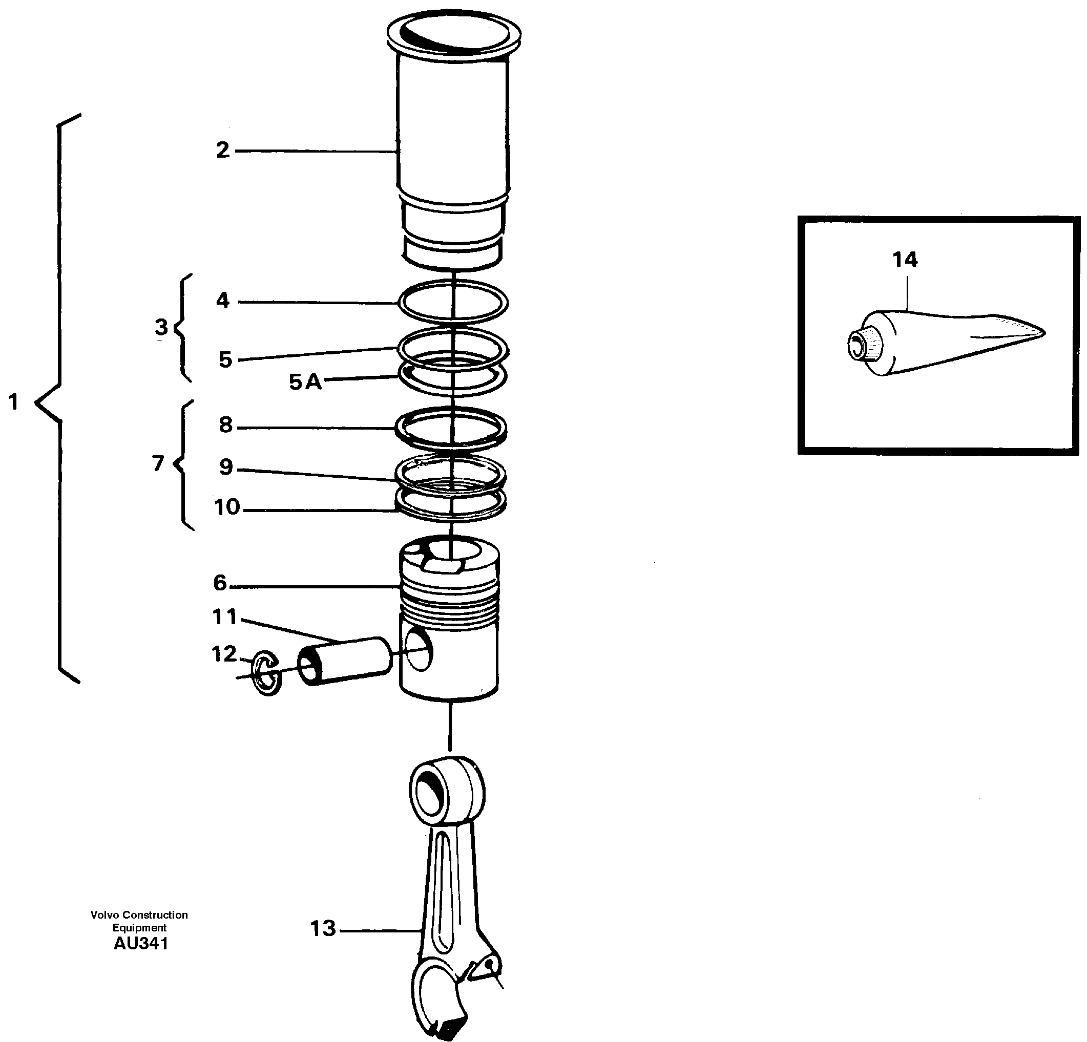 Piston VOE8194470 VOLVO