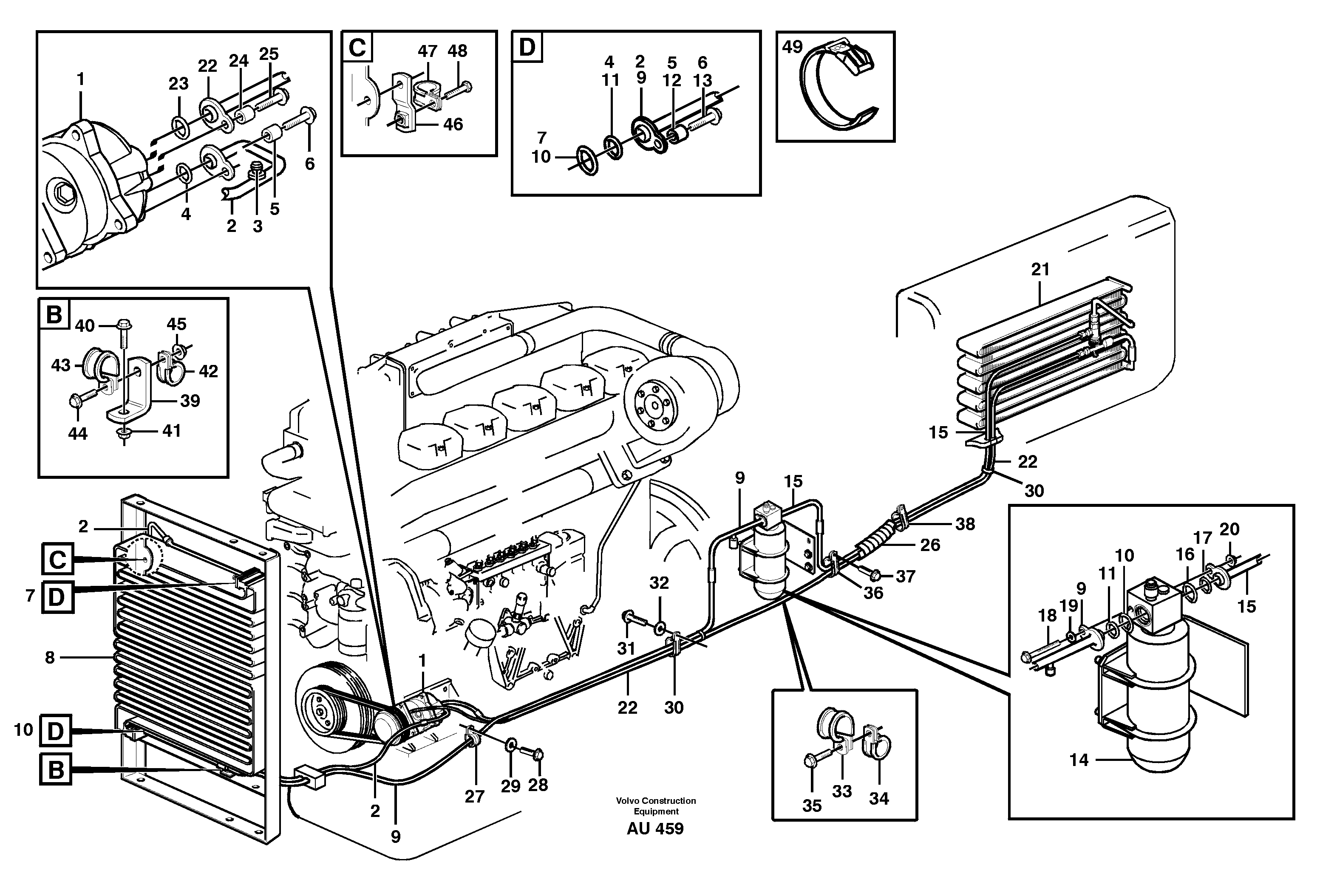 Timing gear casing VOE11006255 VOLVO