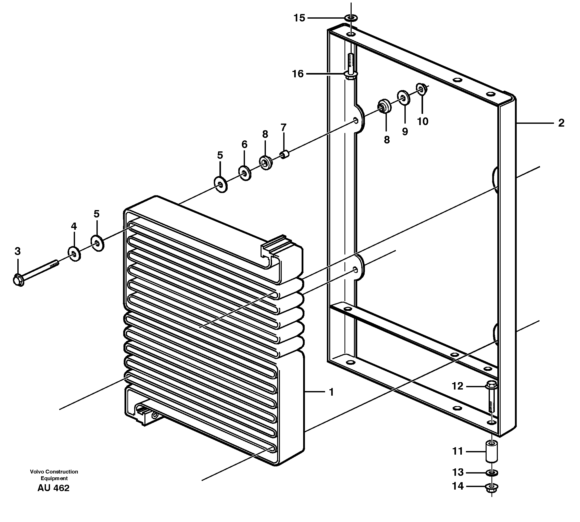 Hood Bracket VOE11105258 VOLVO