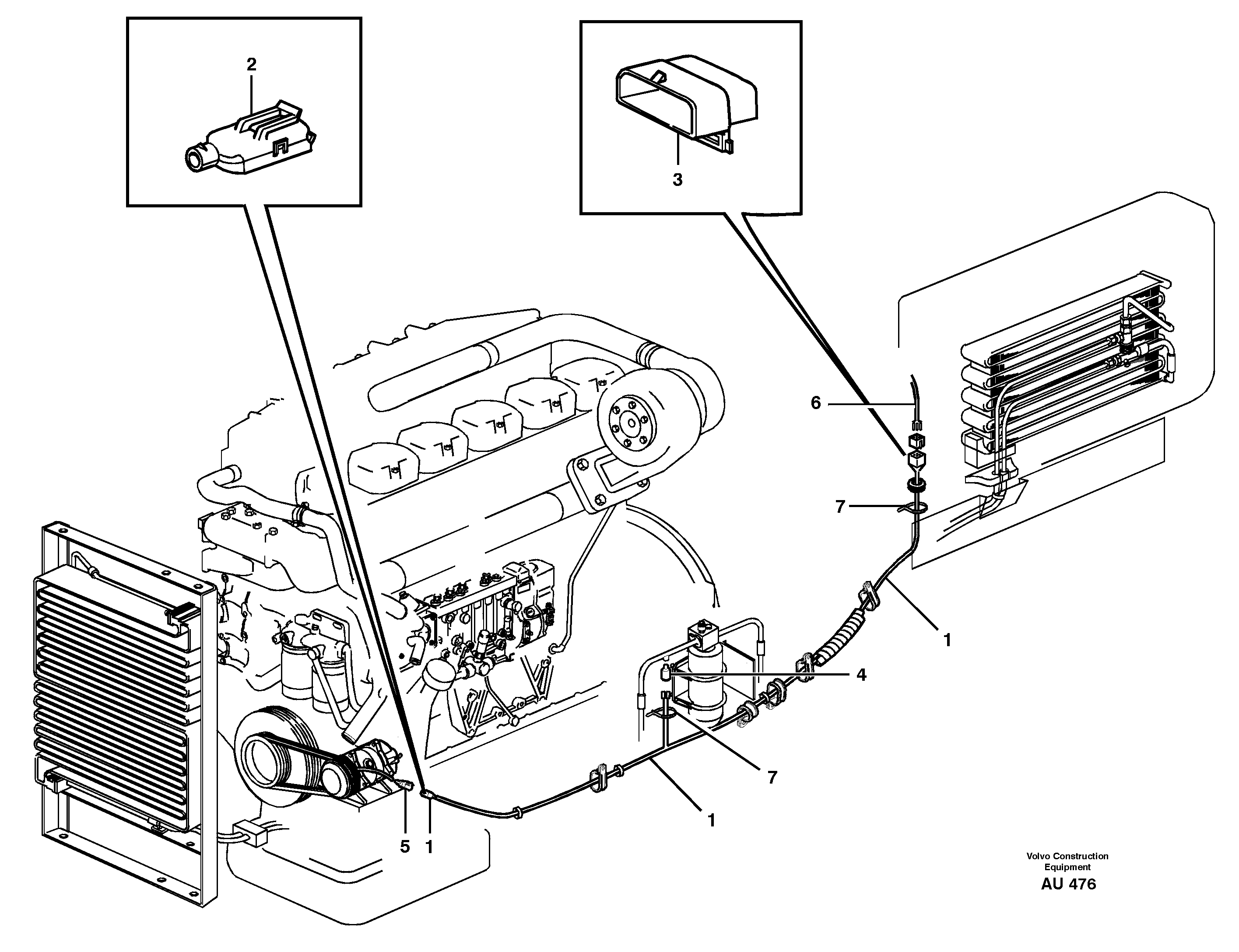 Rubber cushion VOE11027309 VOLVO