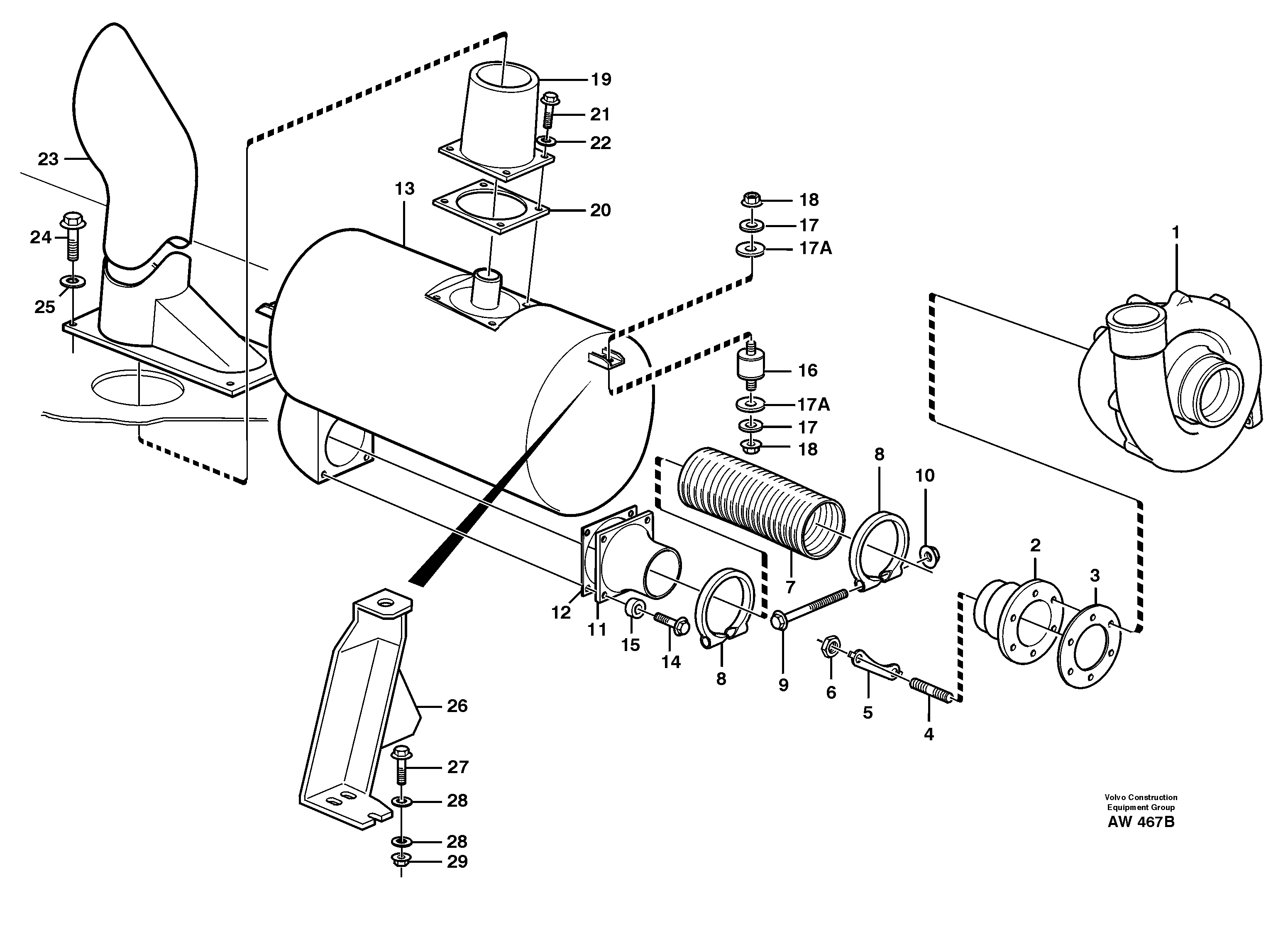 Axle Casing VOE11110133 VOLVO