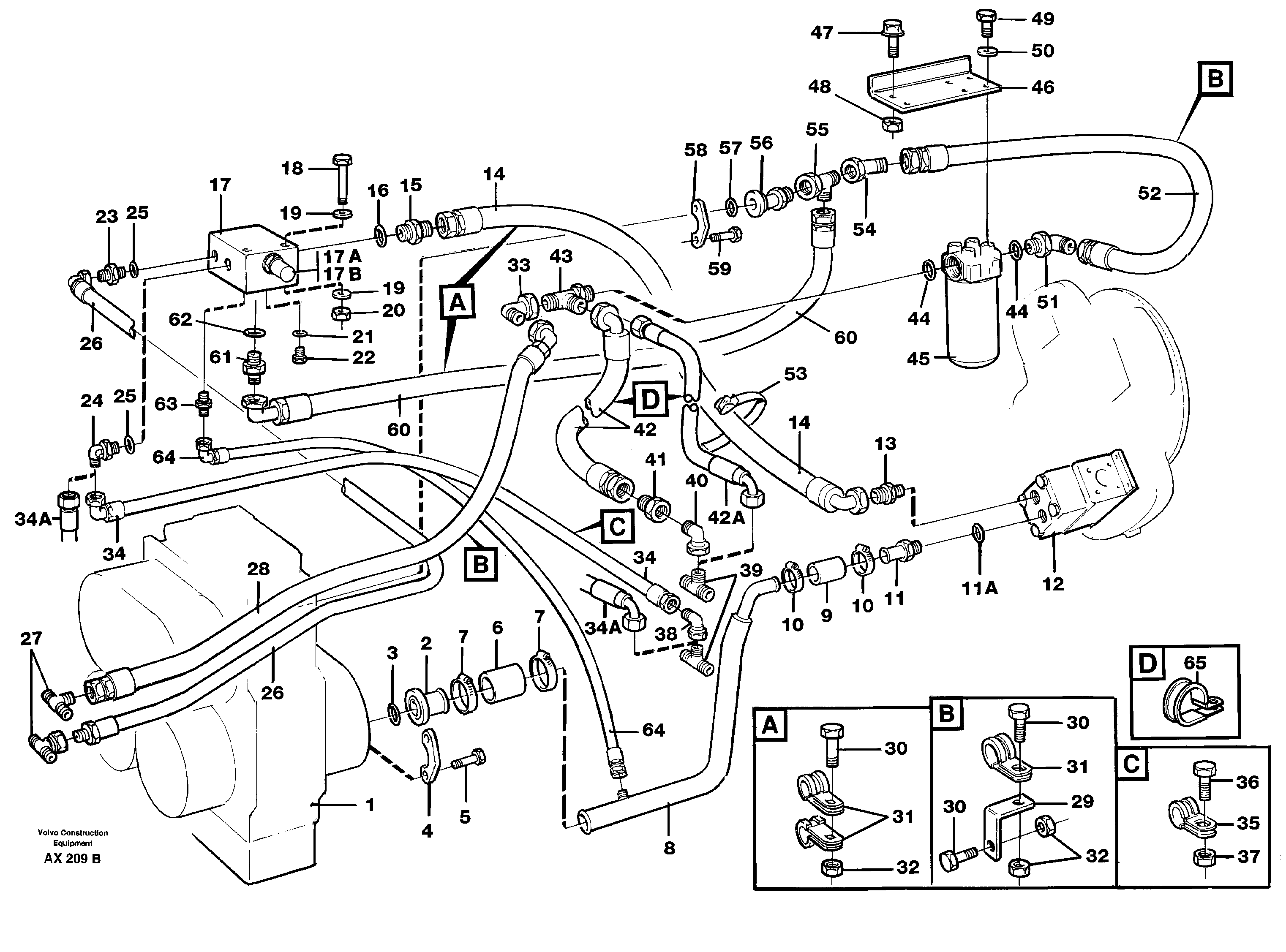 Timing gear casing VOE11141691 VOLVO