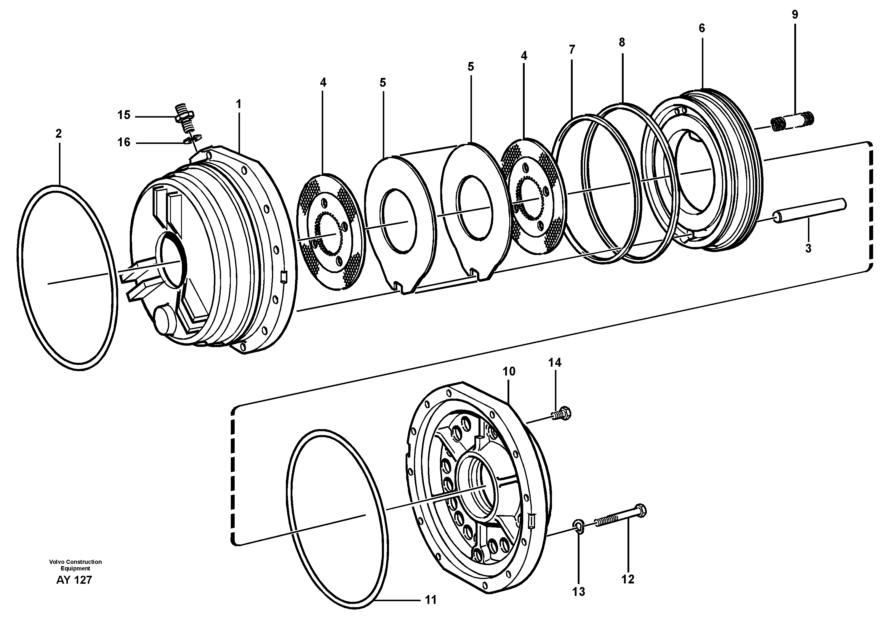 Маслоотражающее кольцо VOE11037579 VOLVO