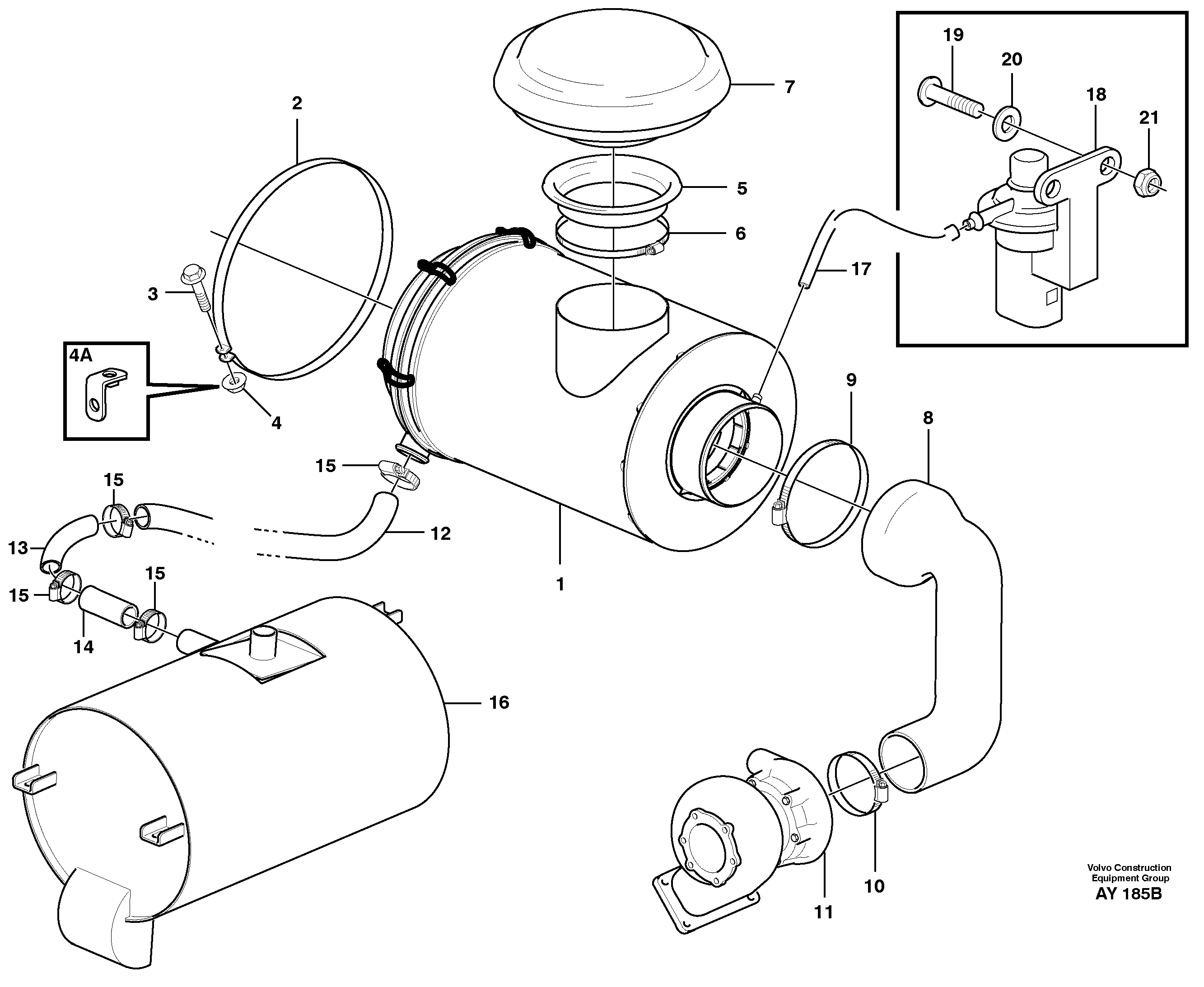Fuel miser valve VOE11148272 VOLVO