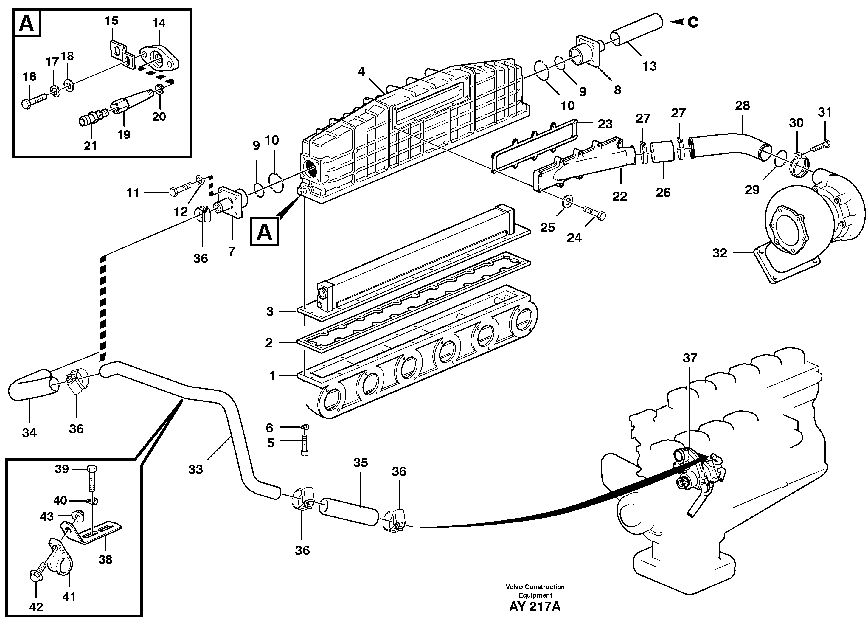 Air Inl Housing VOE11031959 VOLVO