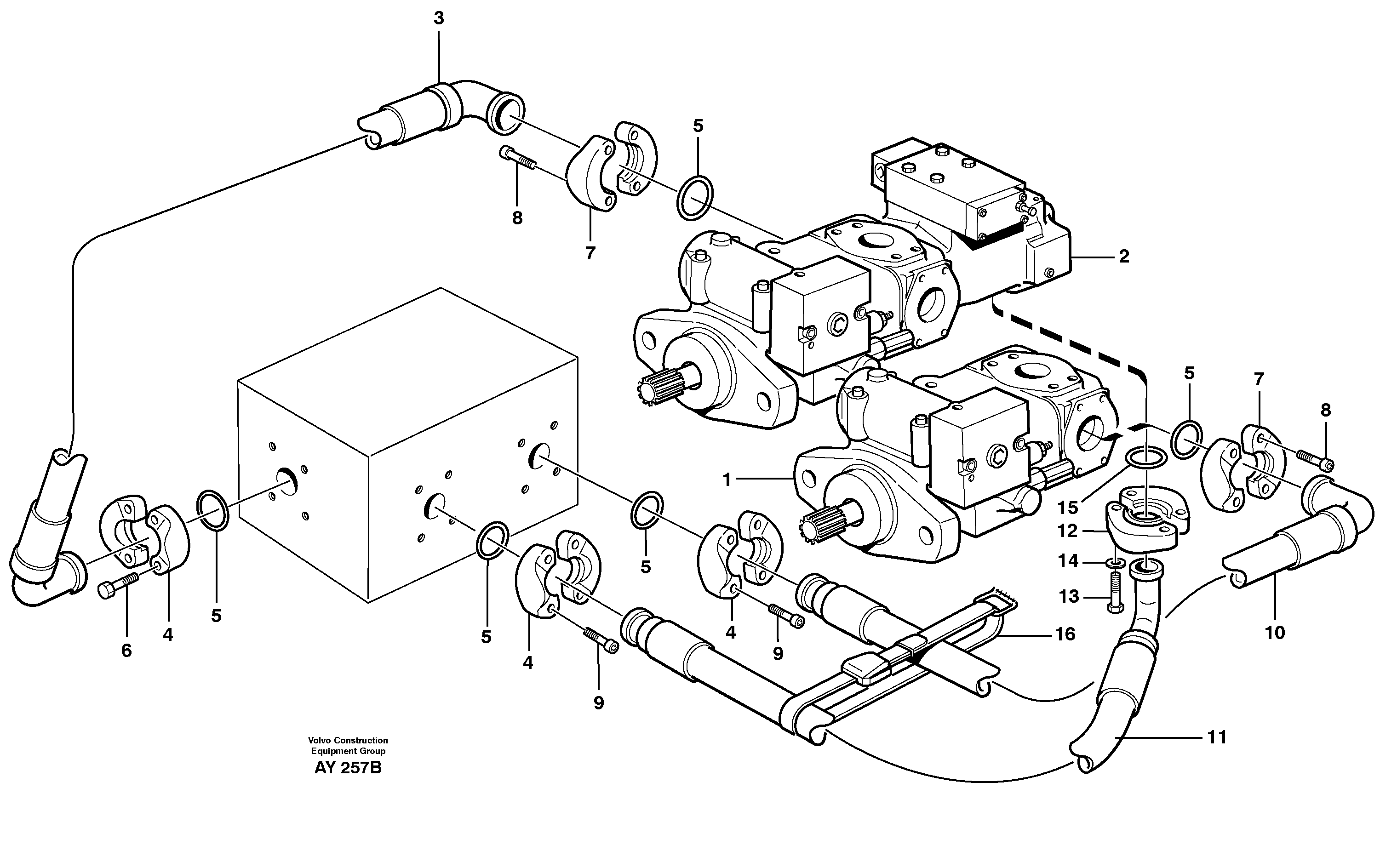 Timing gear casing VOE13933795 VOLVO