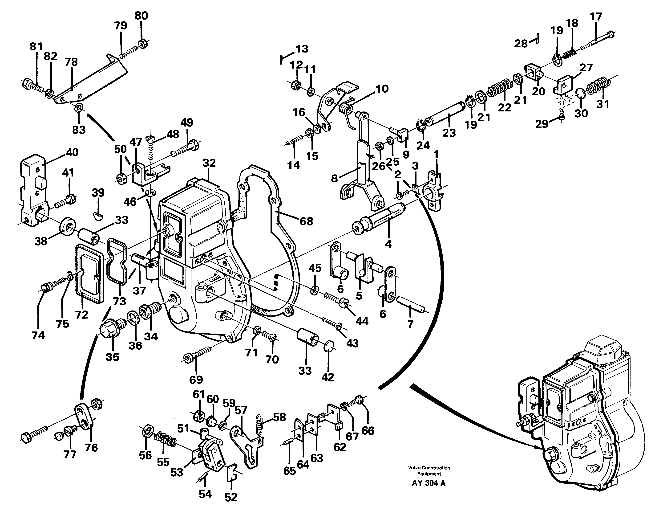 Regulator Cover VOE11704579 VOLVO