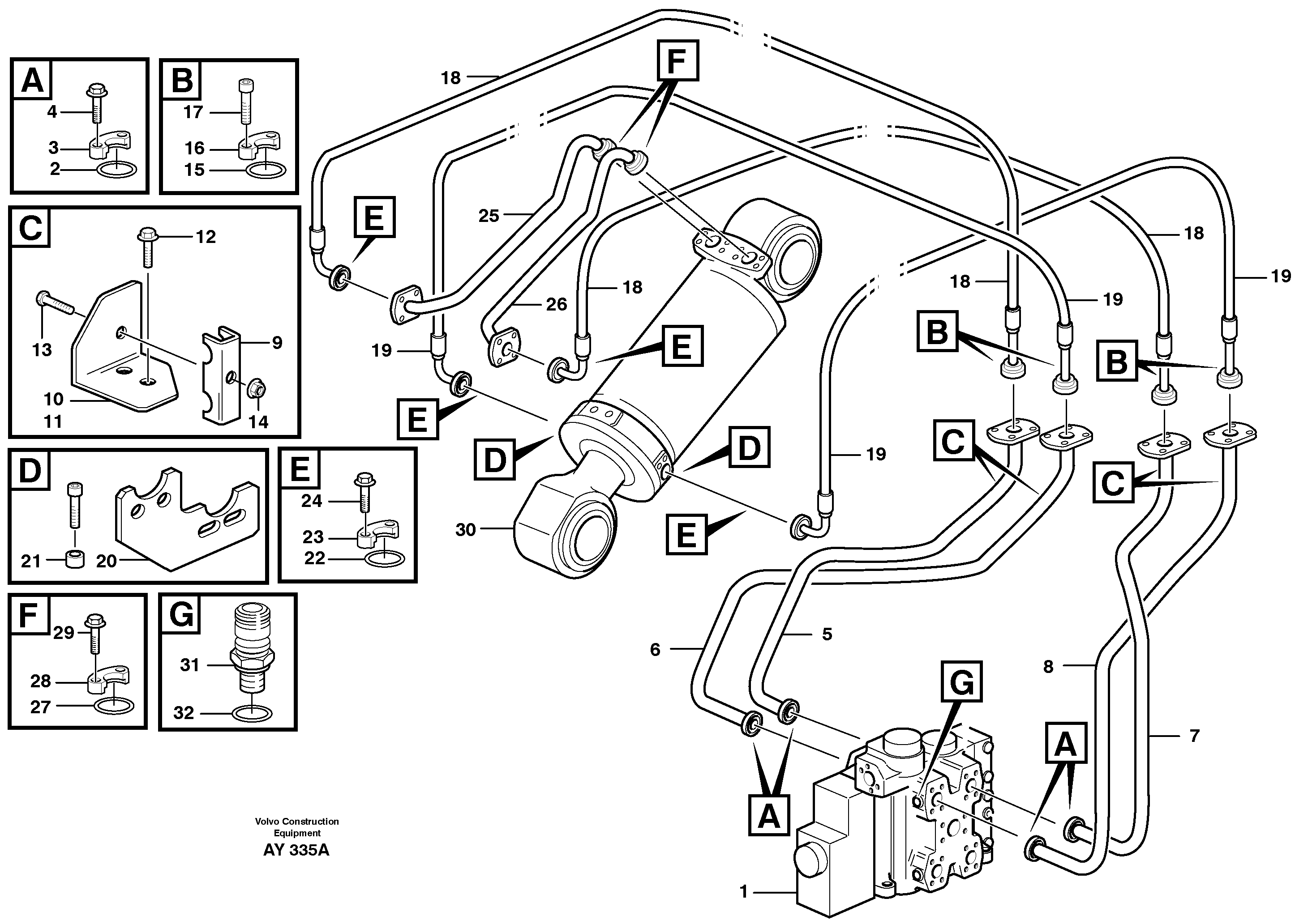 Control sleeve VOE11108666 VOLVO