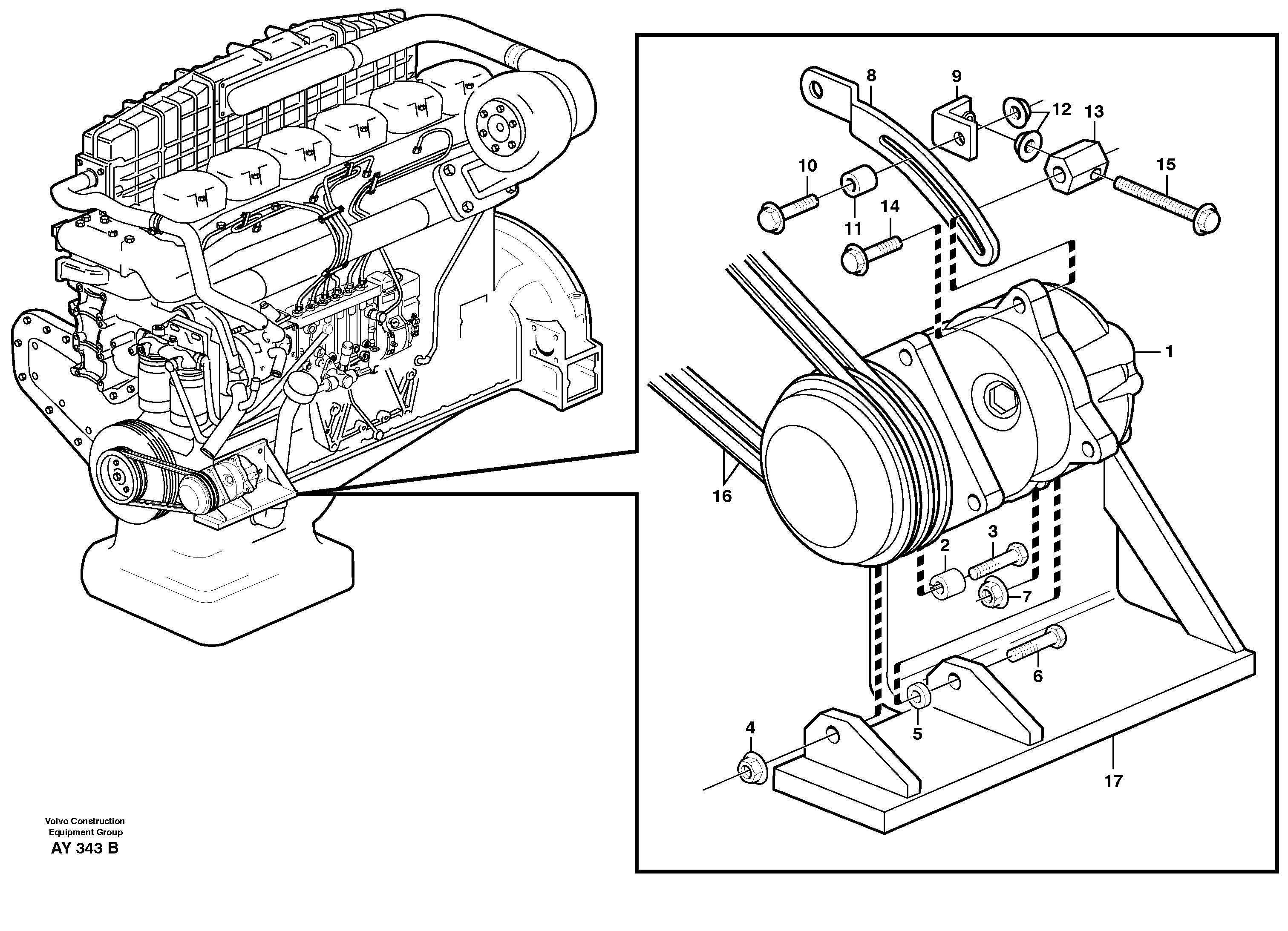 King Pin Kit VOE11172485 VOLVO