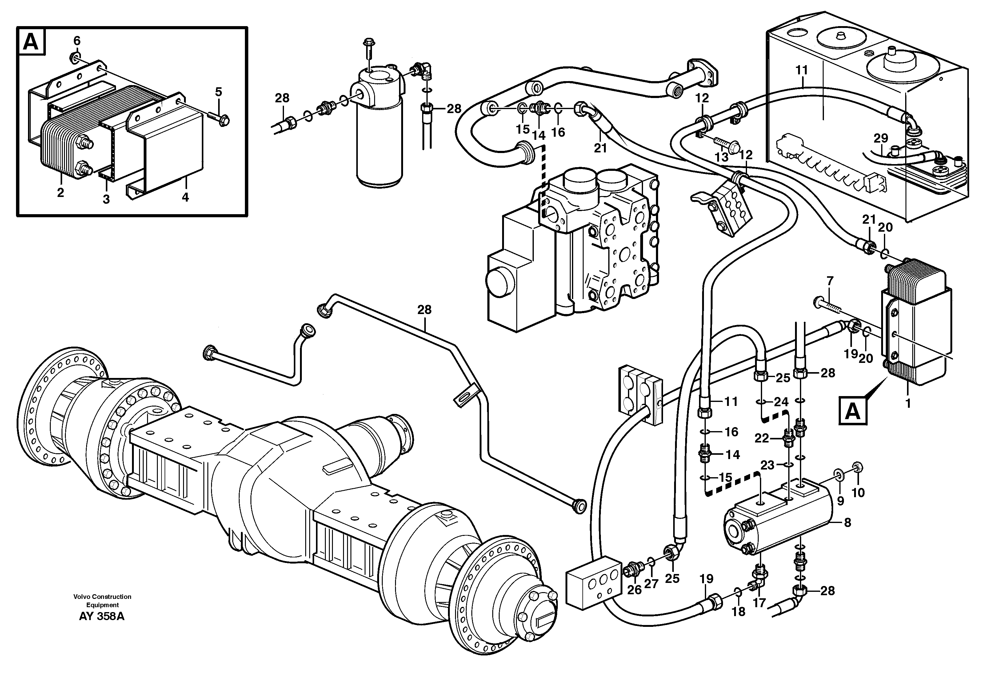 Timing gear casing VOE11163036 VOLVO