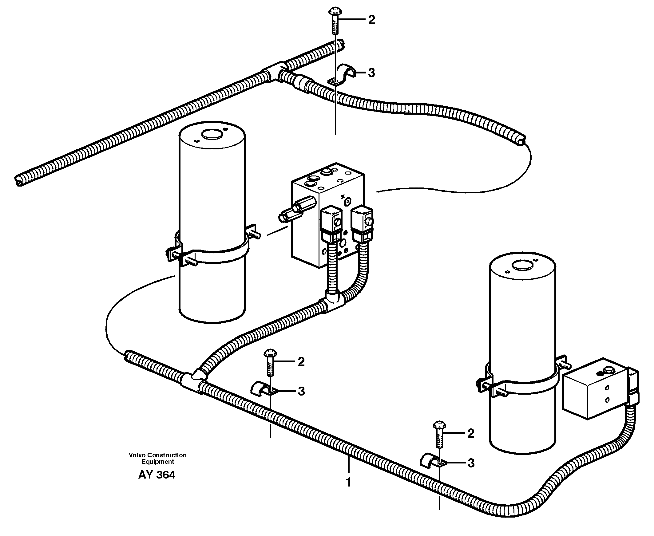 Rubber cushion VOE11148032 VOLVO