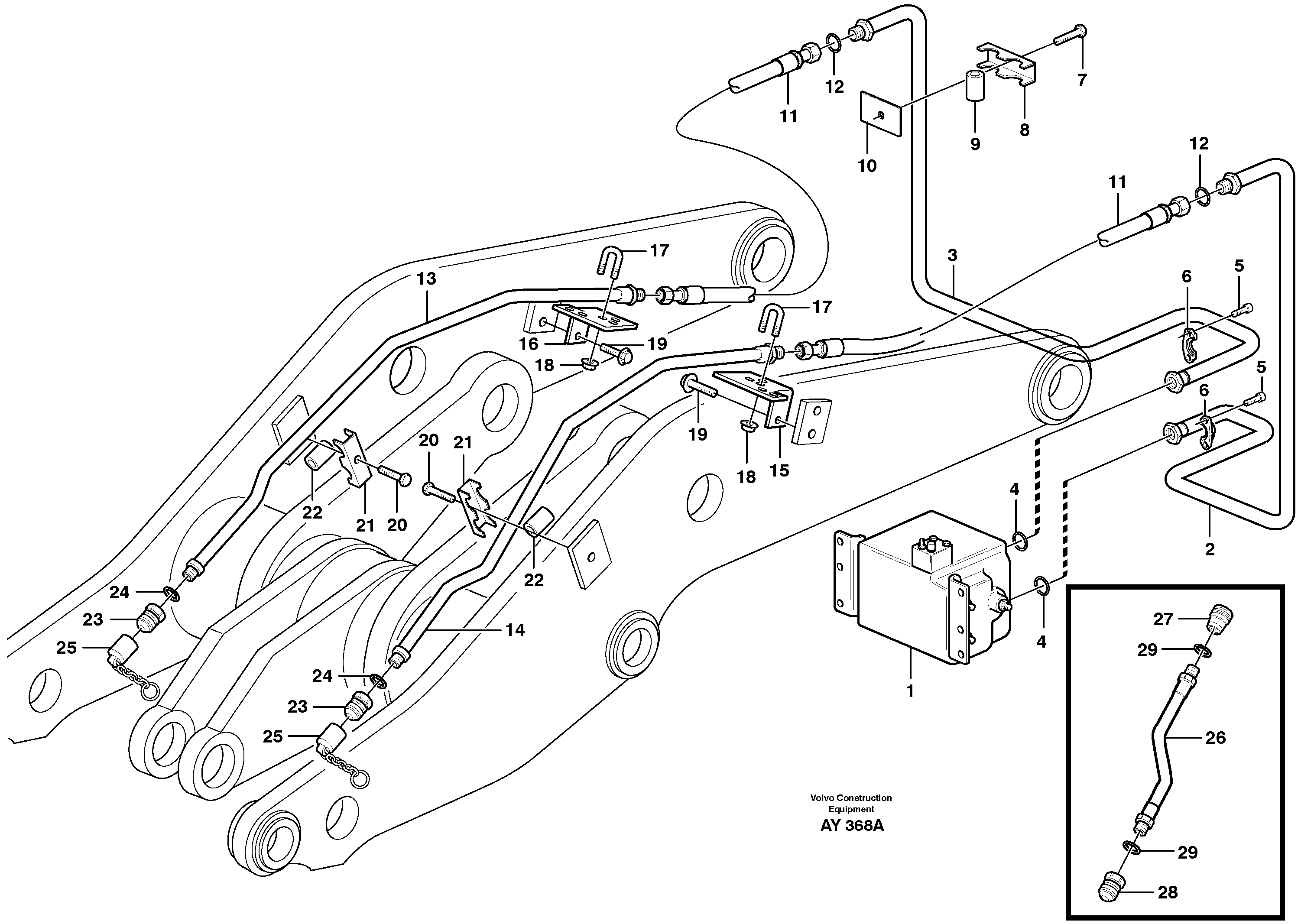 Timing gear casing VOE11148175 VOLVO