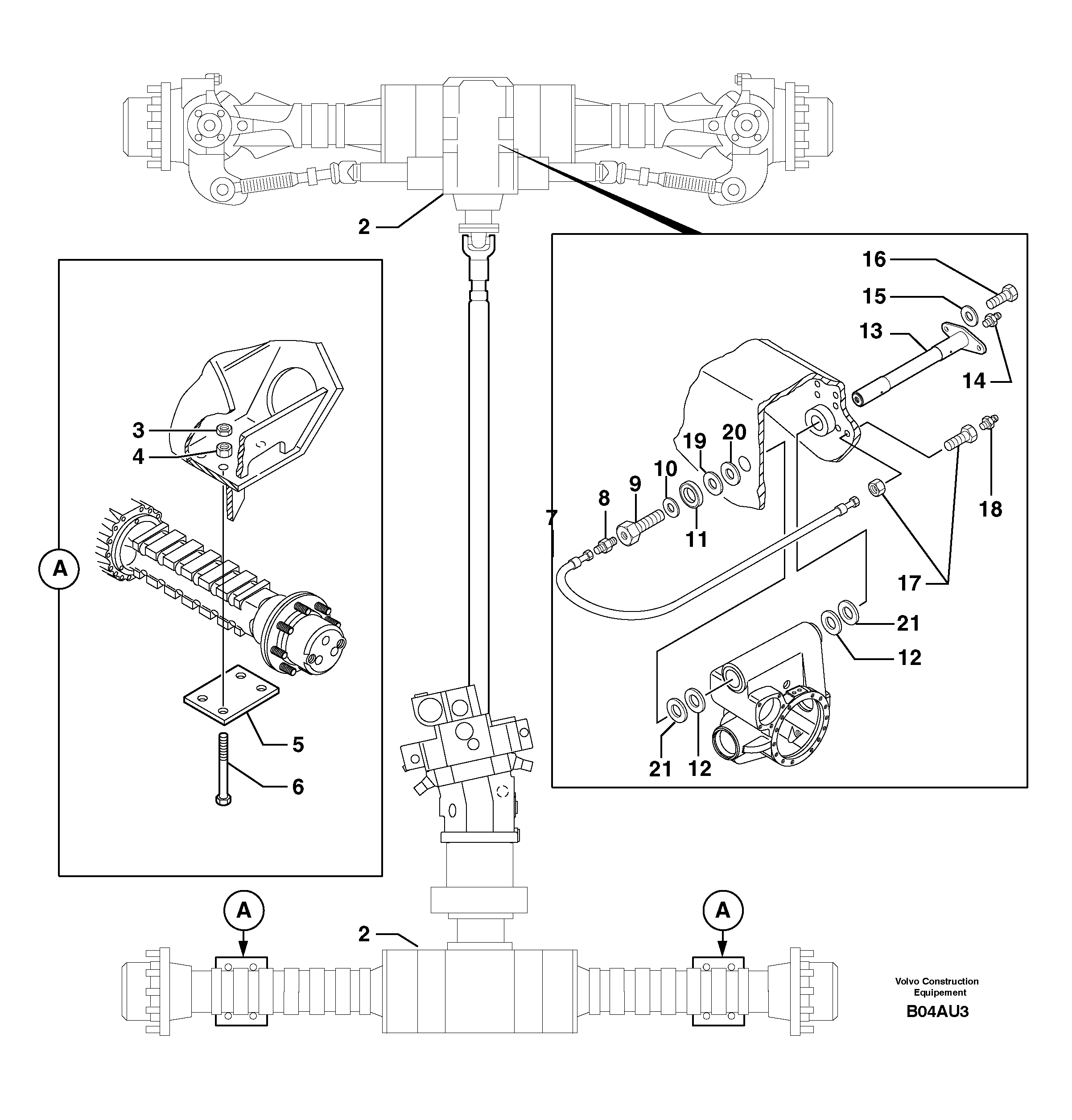 Stub Axle PJ4090348 VOLVO
