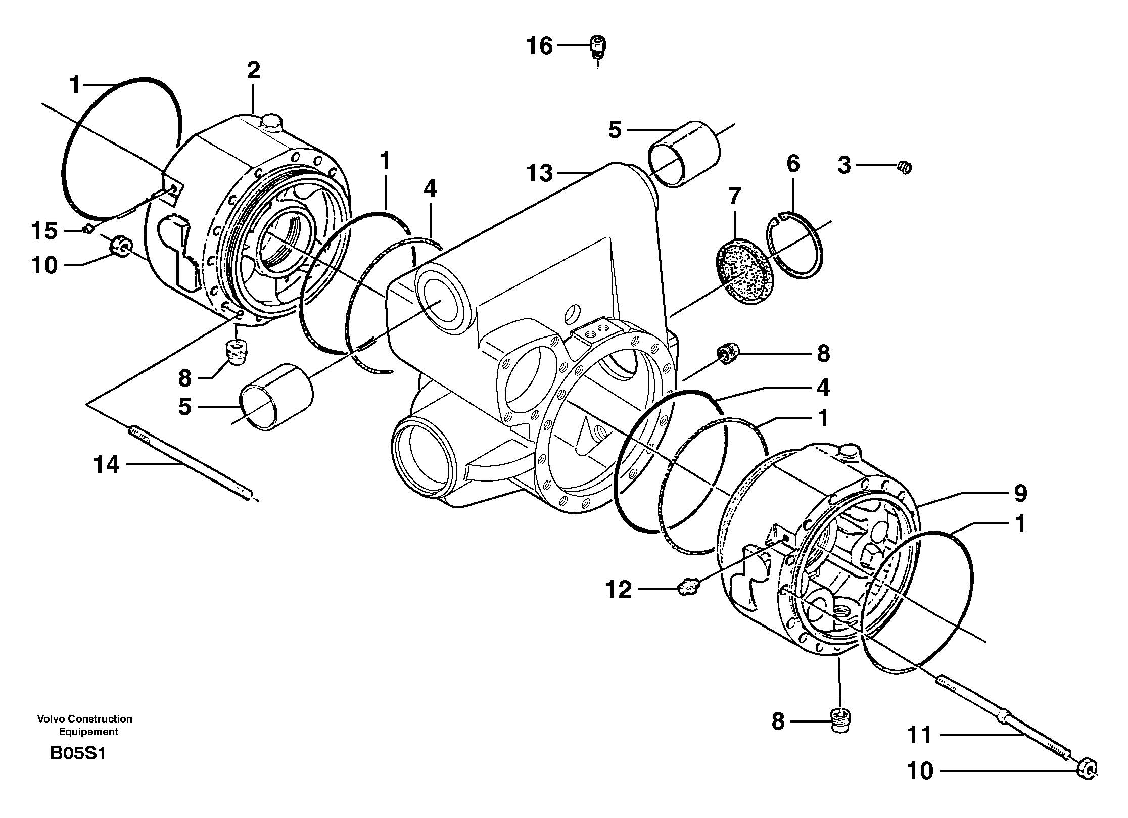 Valve block, cpl. PJ7416097 VOLVO