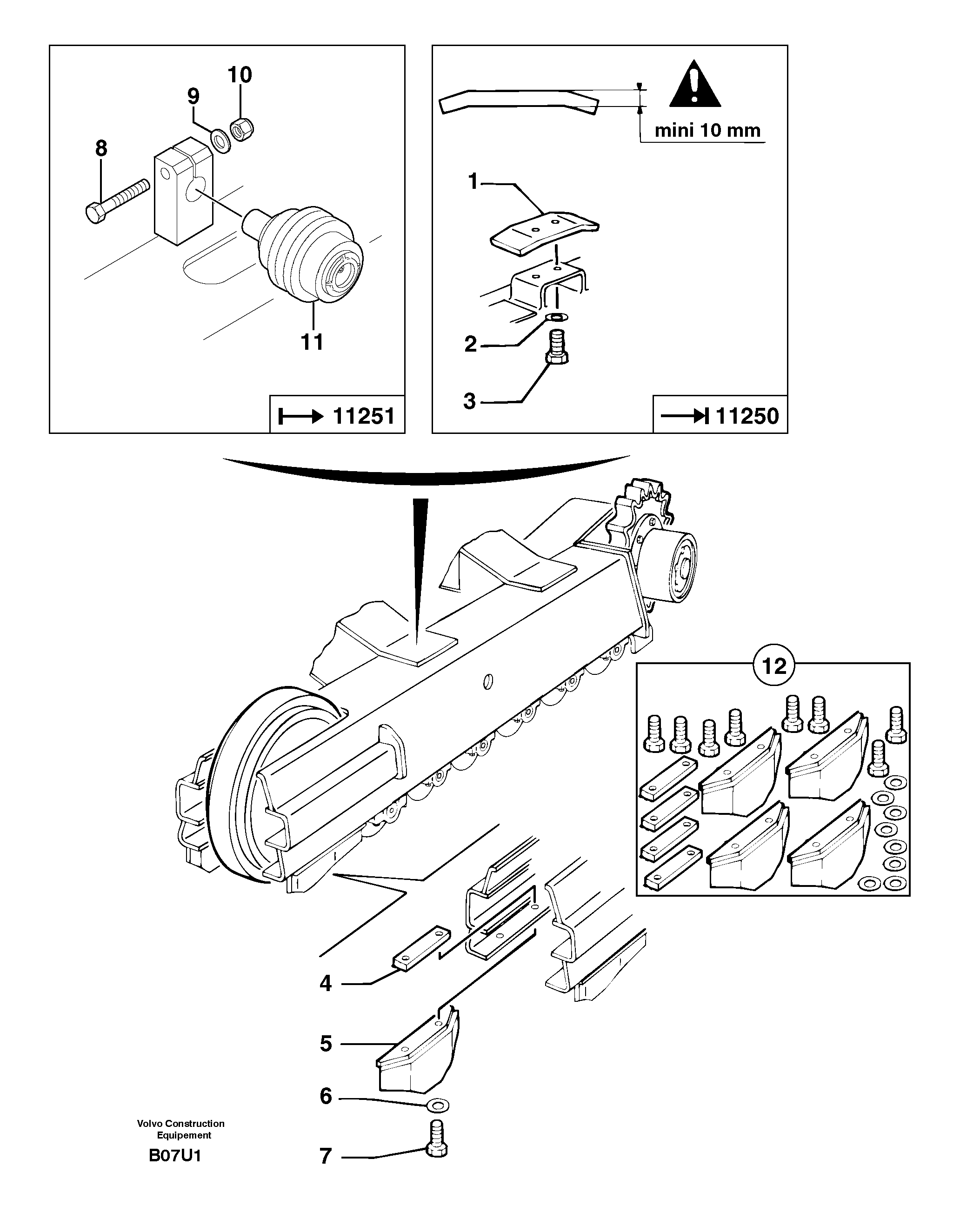 Lock nut PJ4450014 VOLVO
