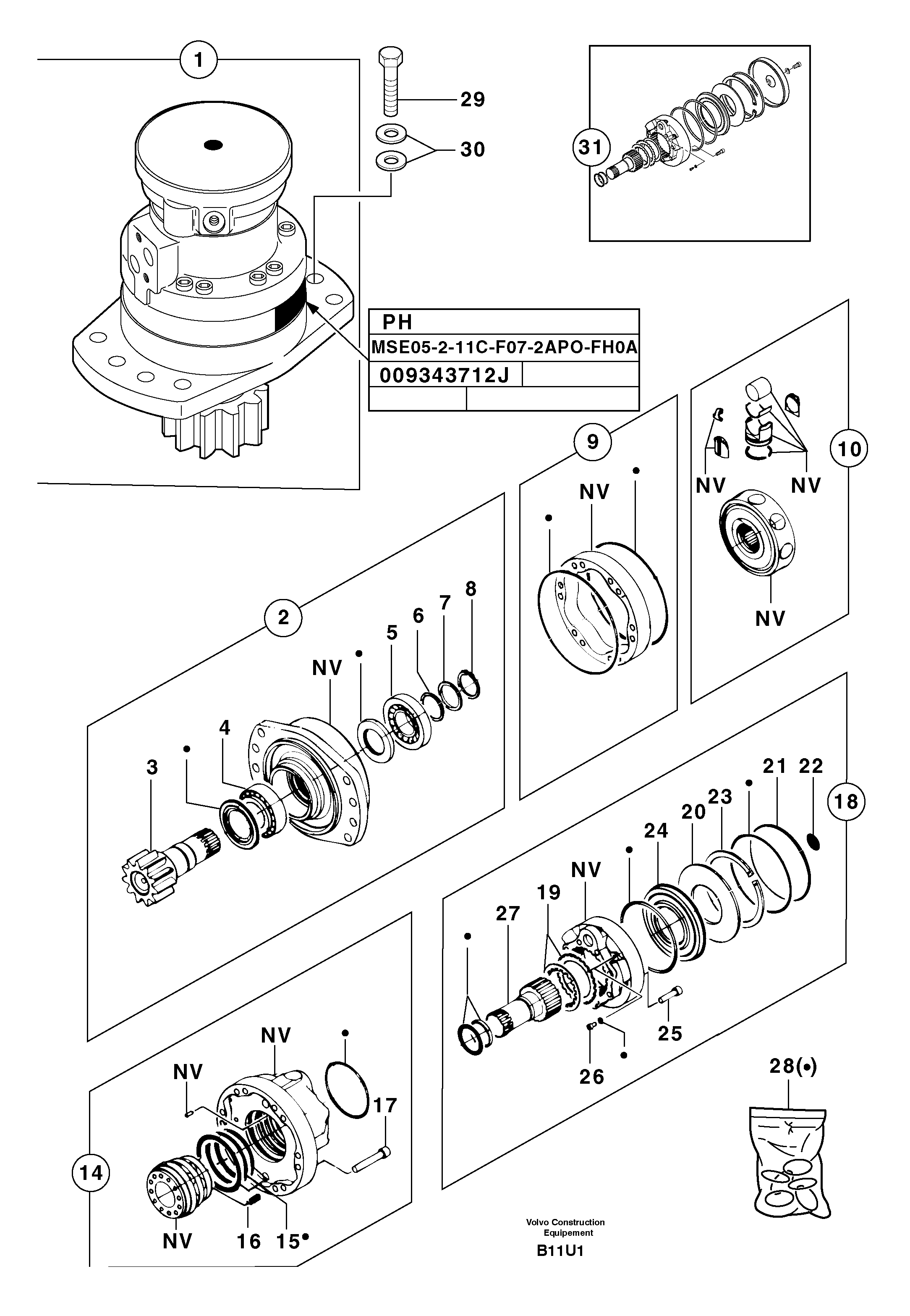 Brake (kit) PJ7416384 VOLVO