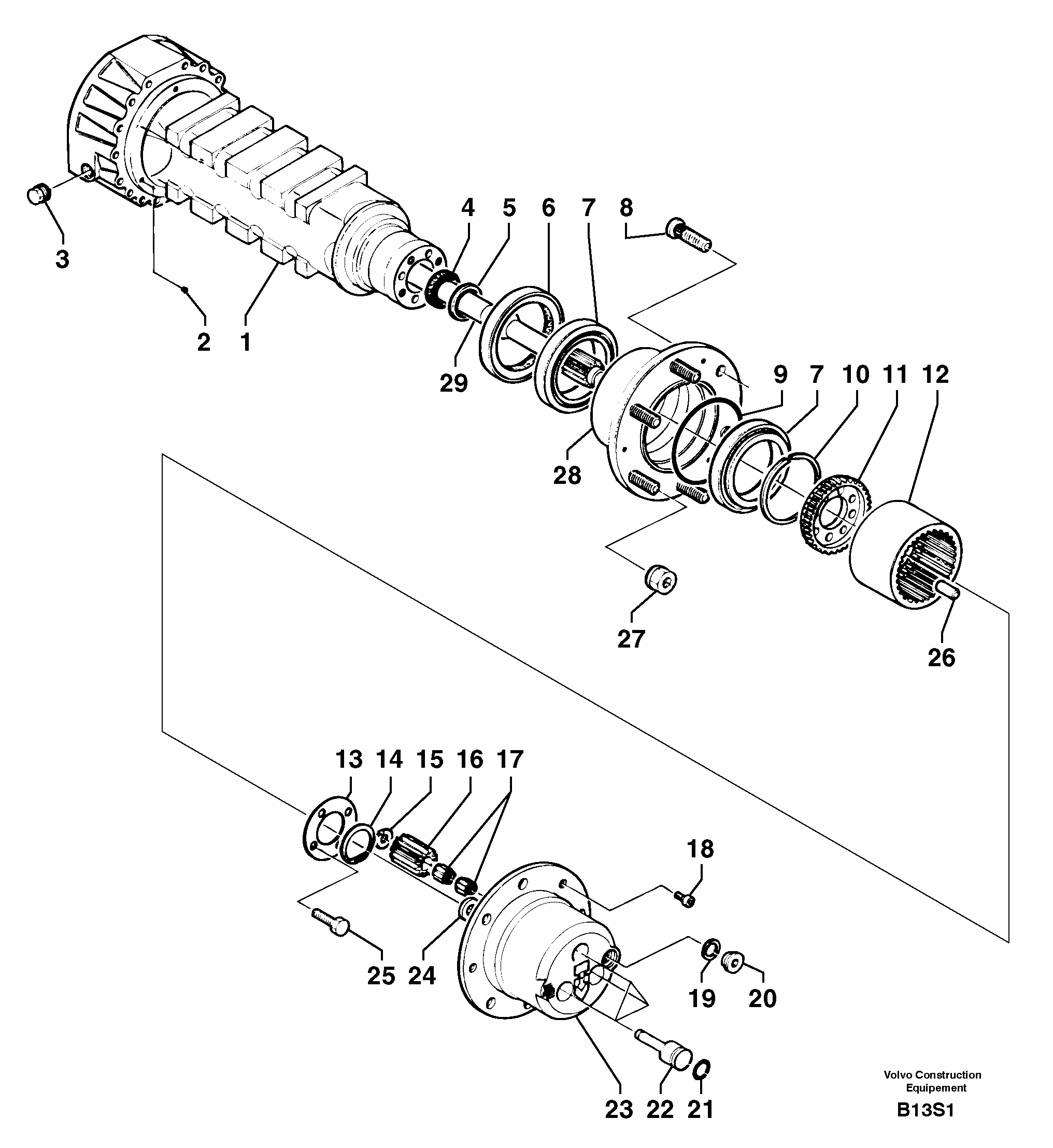 Axle housing PJ7416100 VOLVO