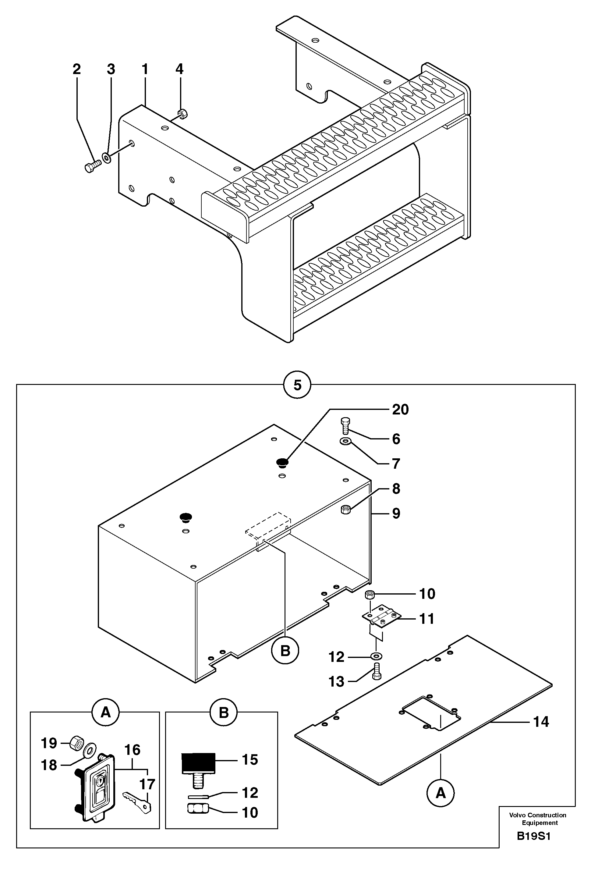 Hinge PJ4660027 VOLVO