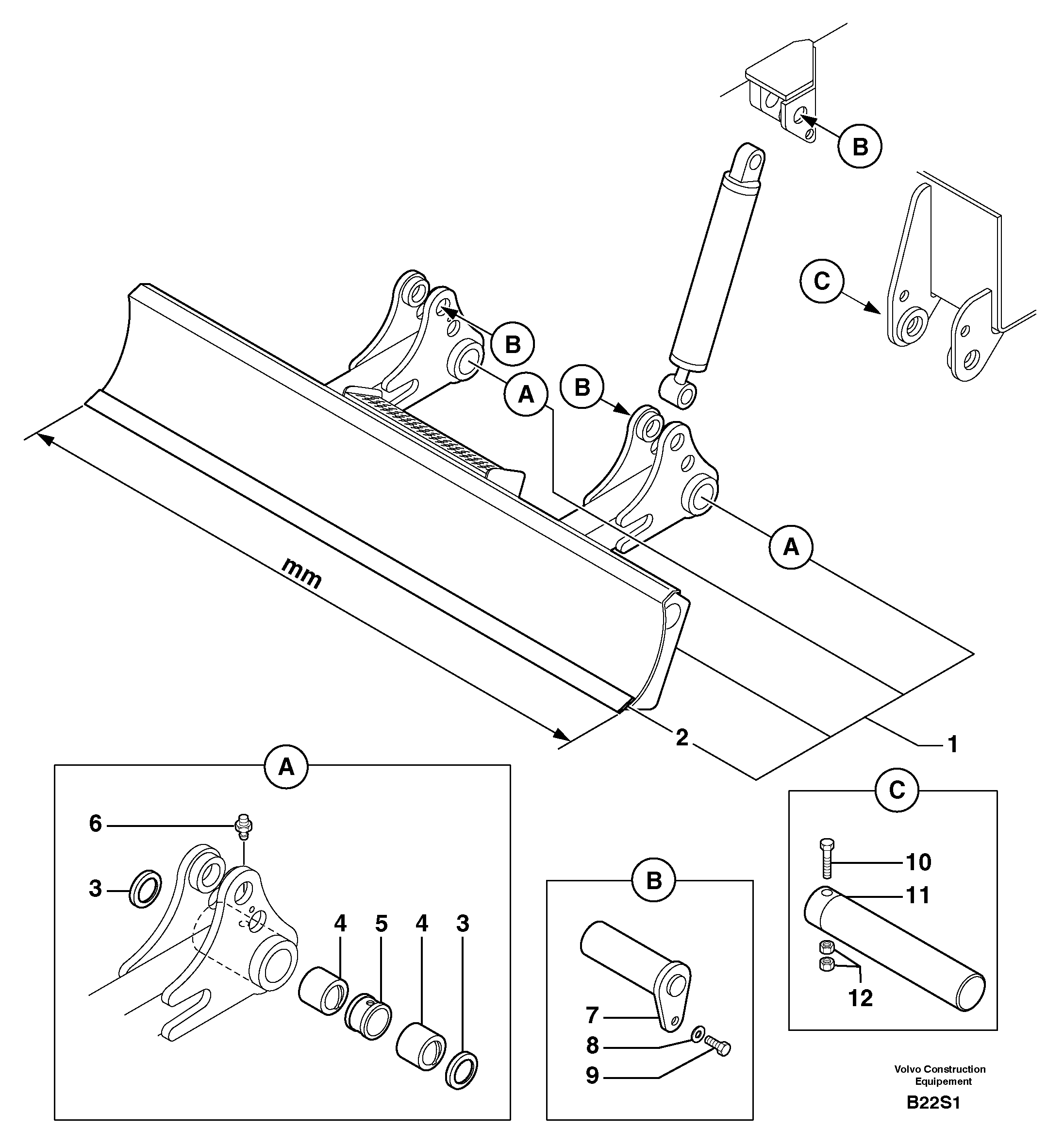 Dozer Blade PJ5460319 VOLVO