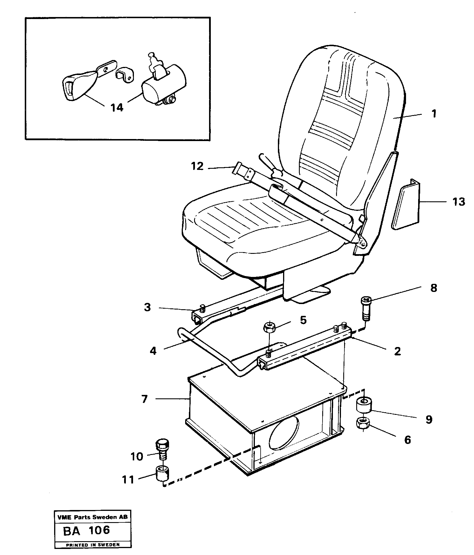 Bracket VOE11058185 VOLVO