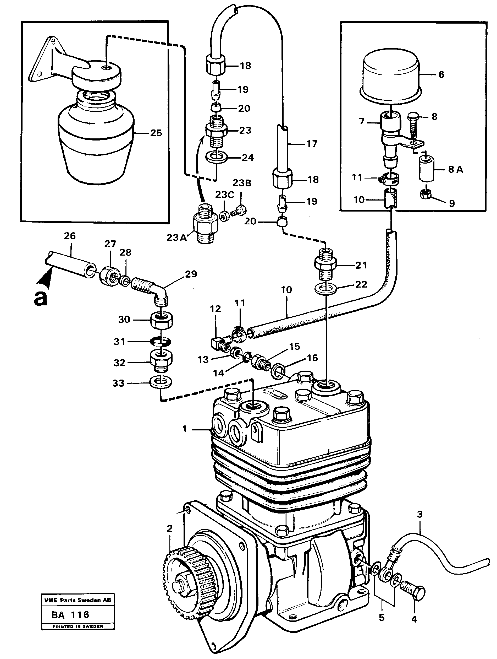 Heating Pipe VOE11053607 VOLVO