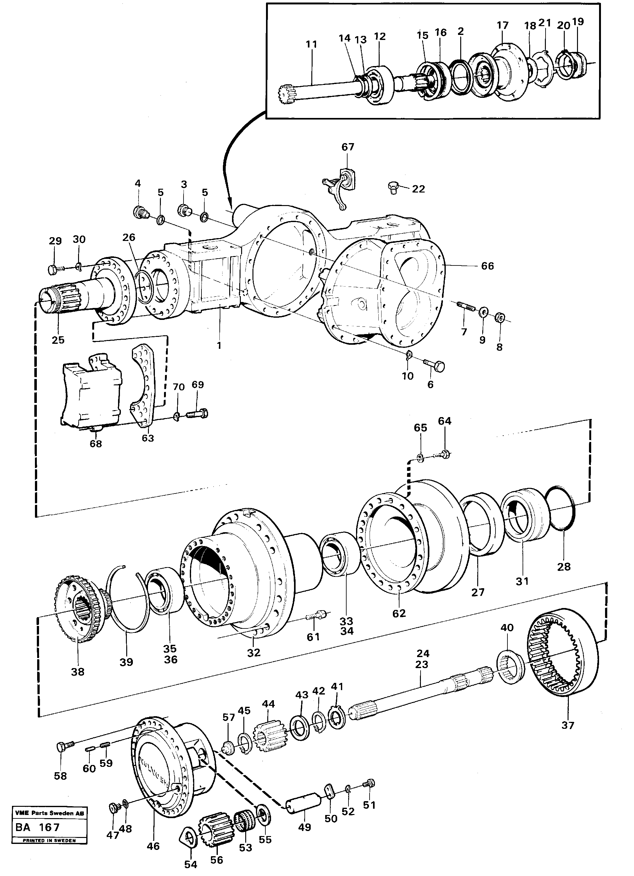 Bearing Housing VOE4870122 VOLVO