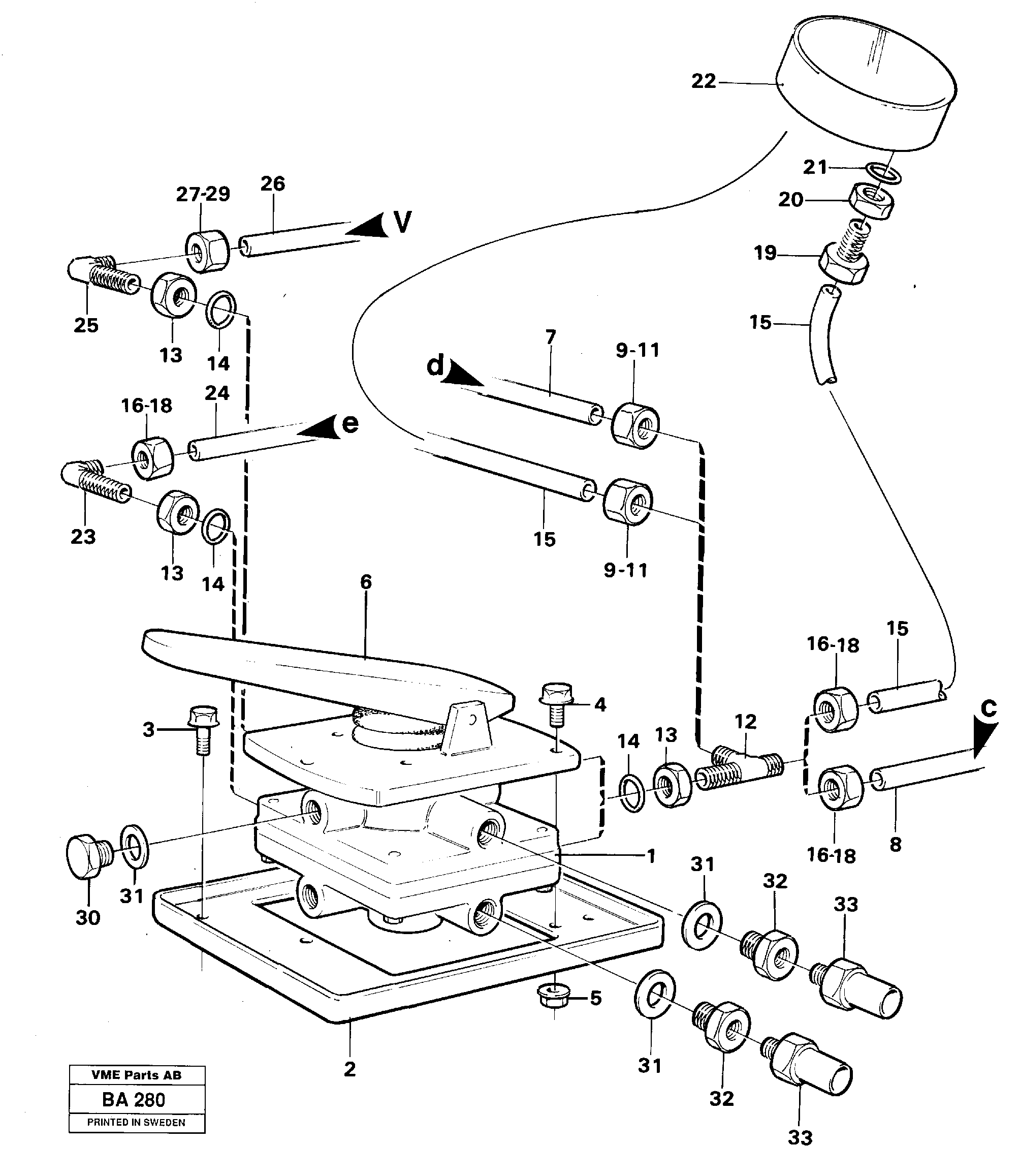 Seat frame VOE4973390 VOLVO