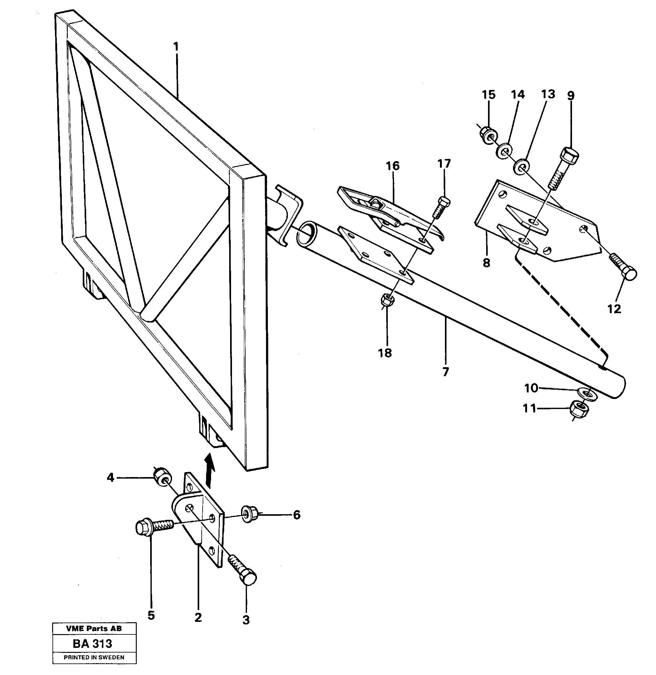 Seat frame VOE4966181 VOLVO