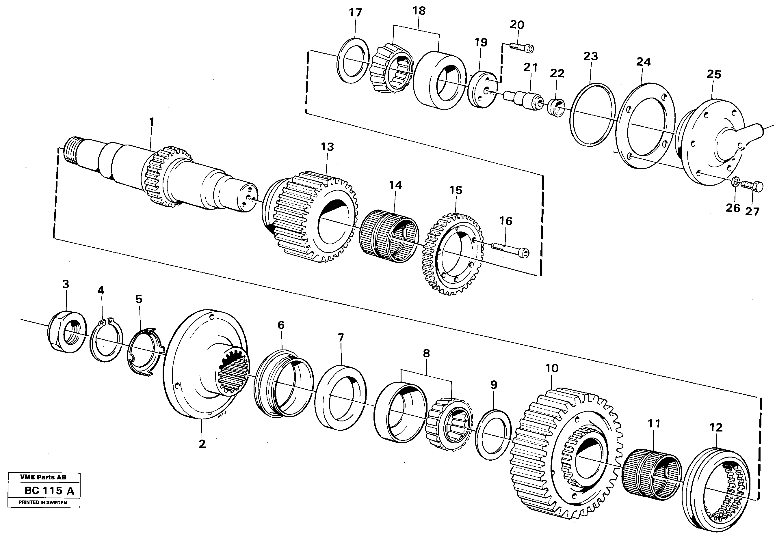 Маслоотражающее кольцо VOE11036860 VOLVO