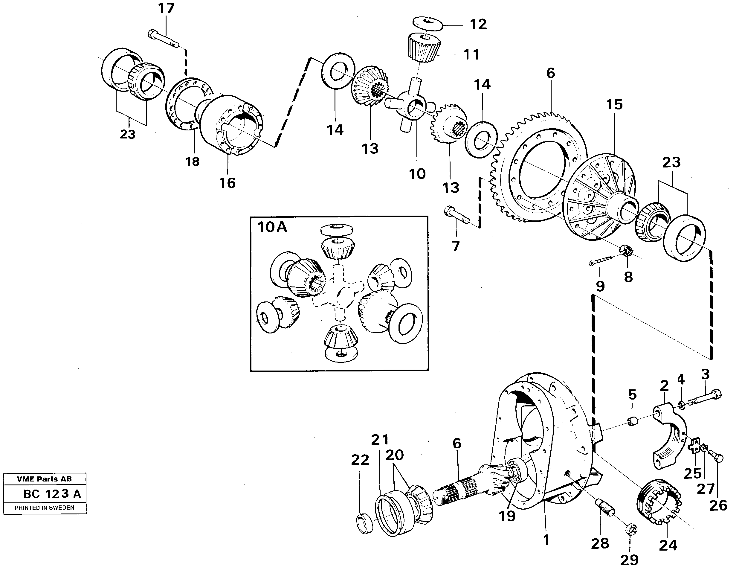 Корпус чашки дифференциала VOE11034022 VOLVO