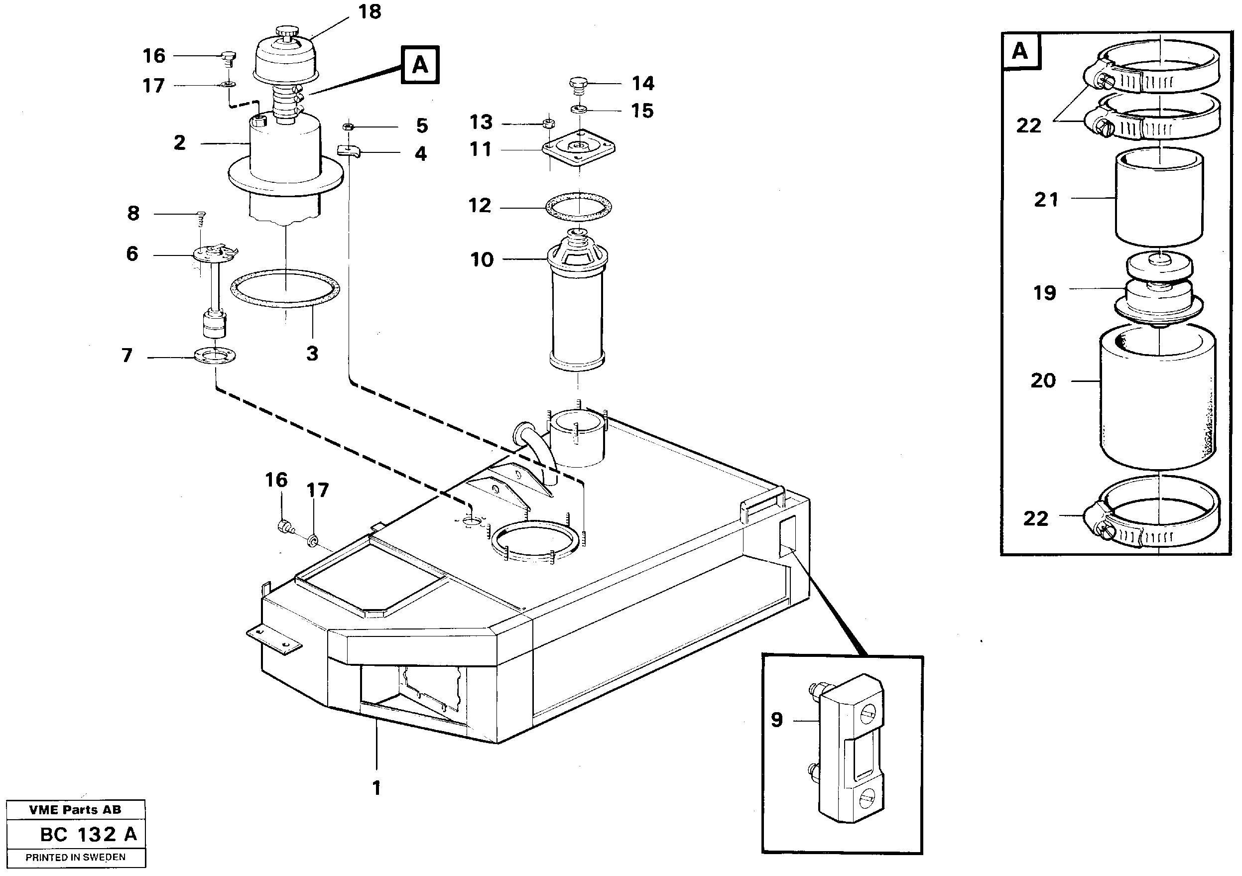 Engine heater VOE972439 VOLVO