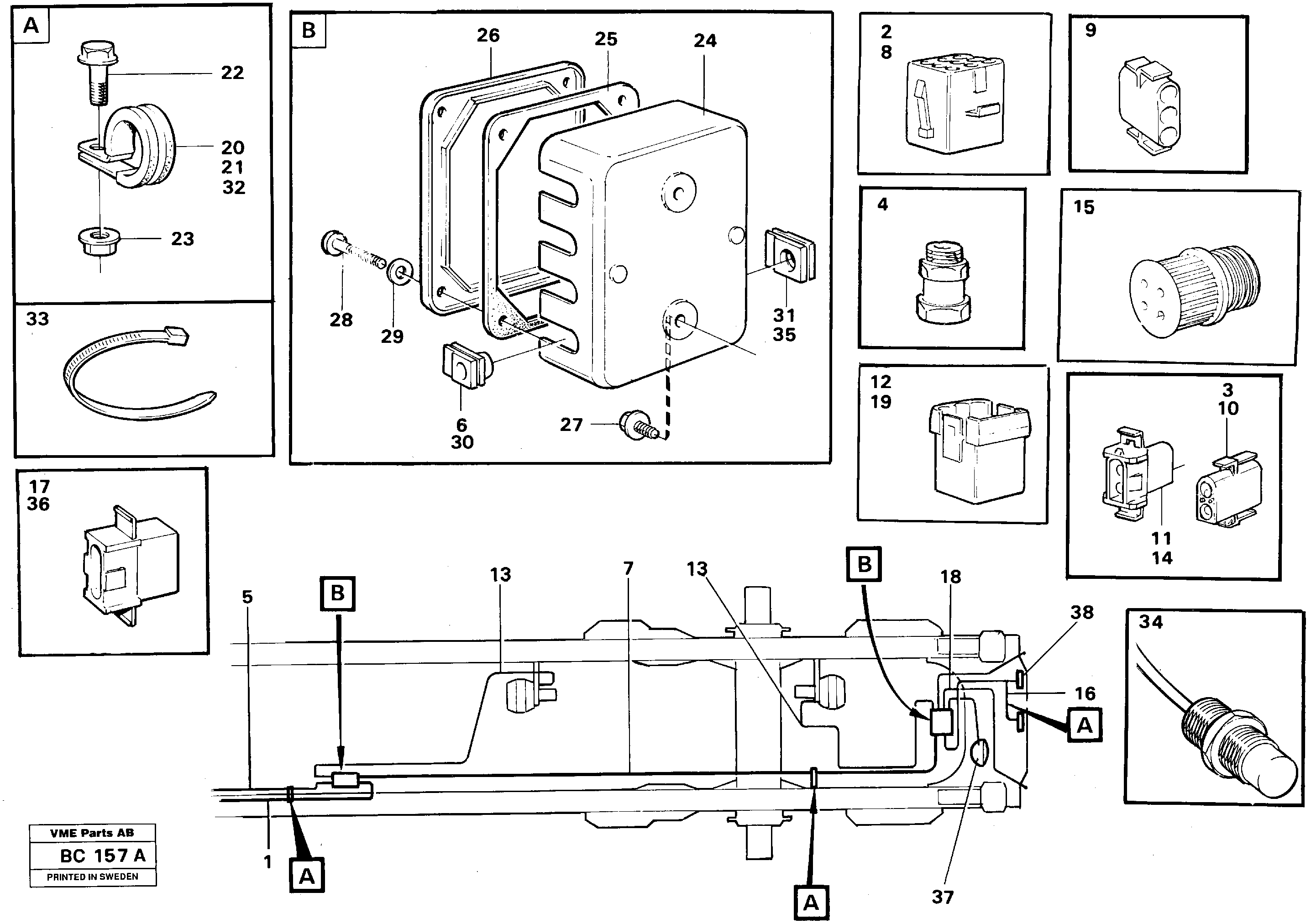 Rubber cushion VOE11061548 VOLVO