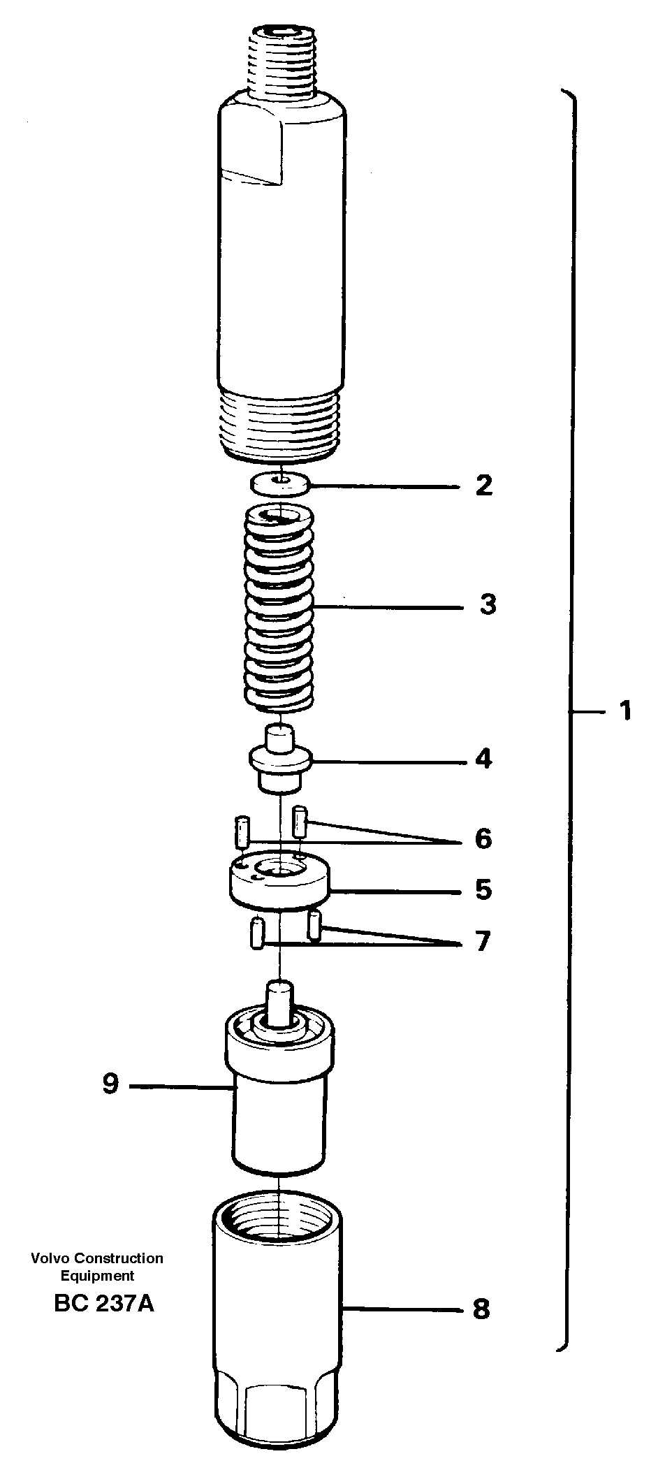 Compression Spring VOE3094460 VOLVO