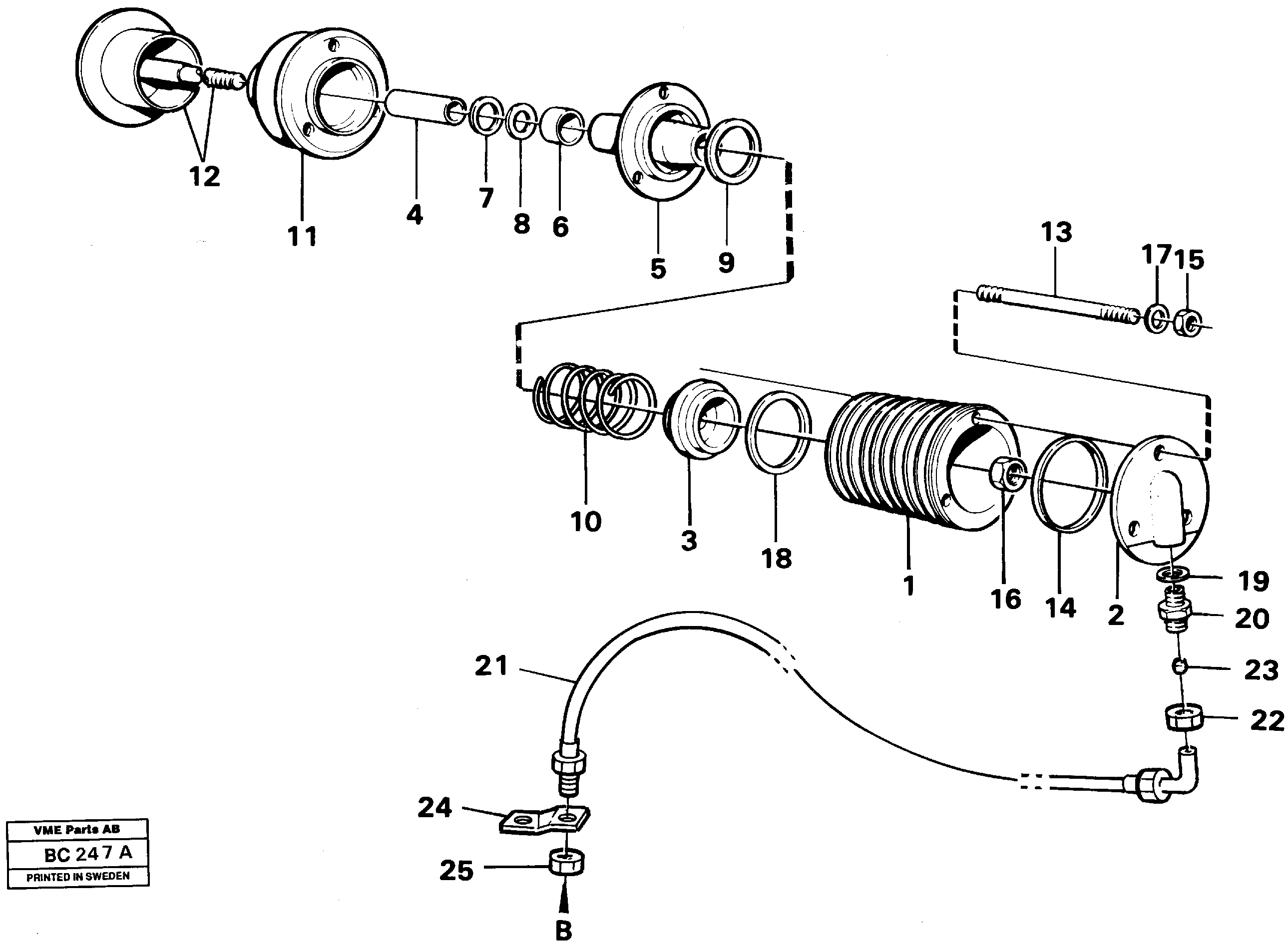 Heating Pipe VOE4941573 VOLVO