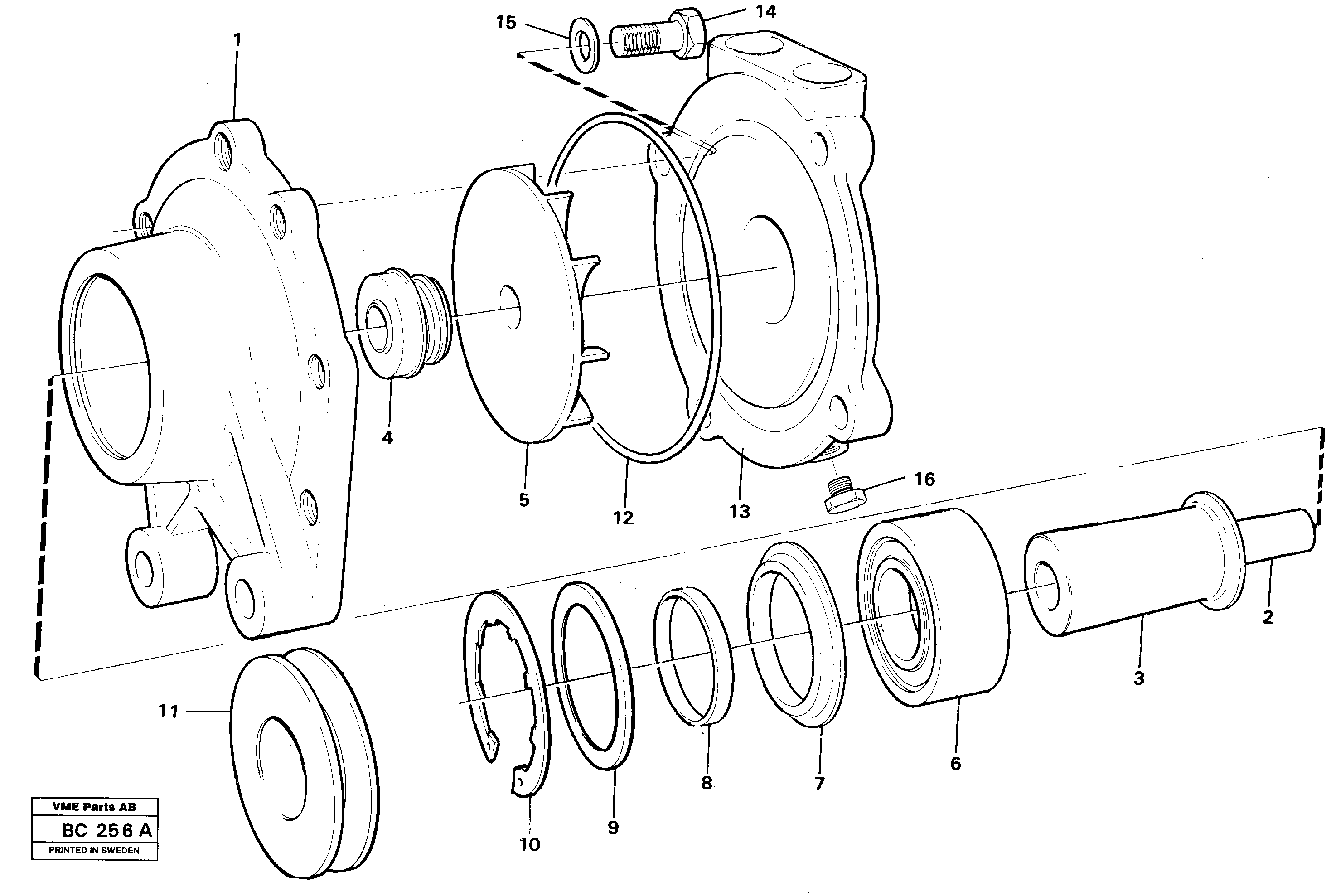 Корпус насоса VOE11032644 VOLVO