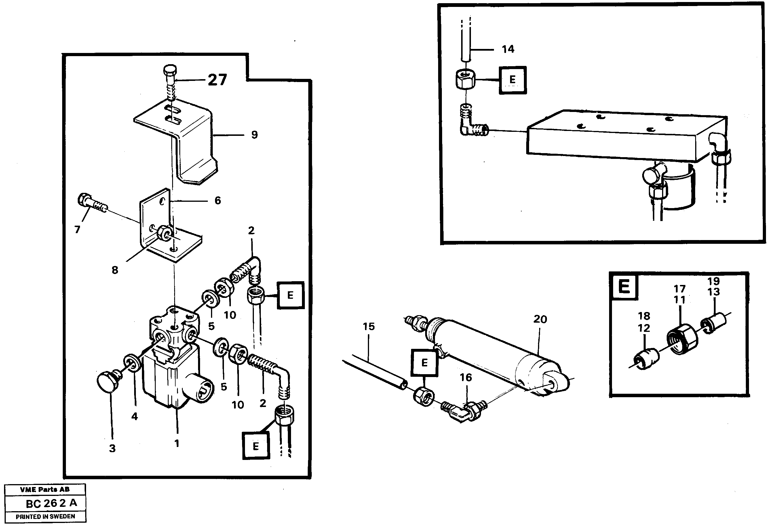 Seat frame VOE4941489 VOLVO