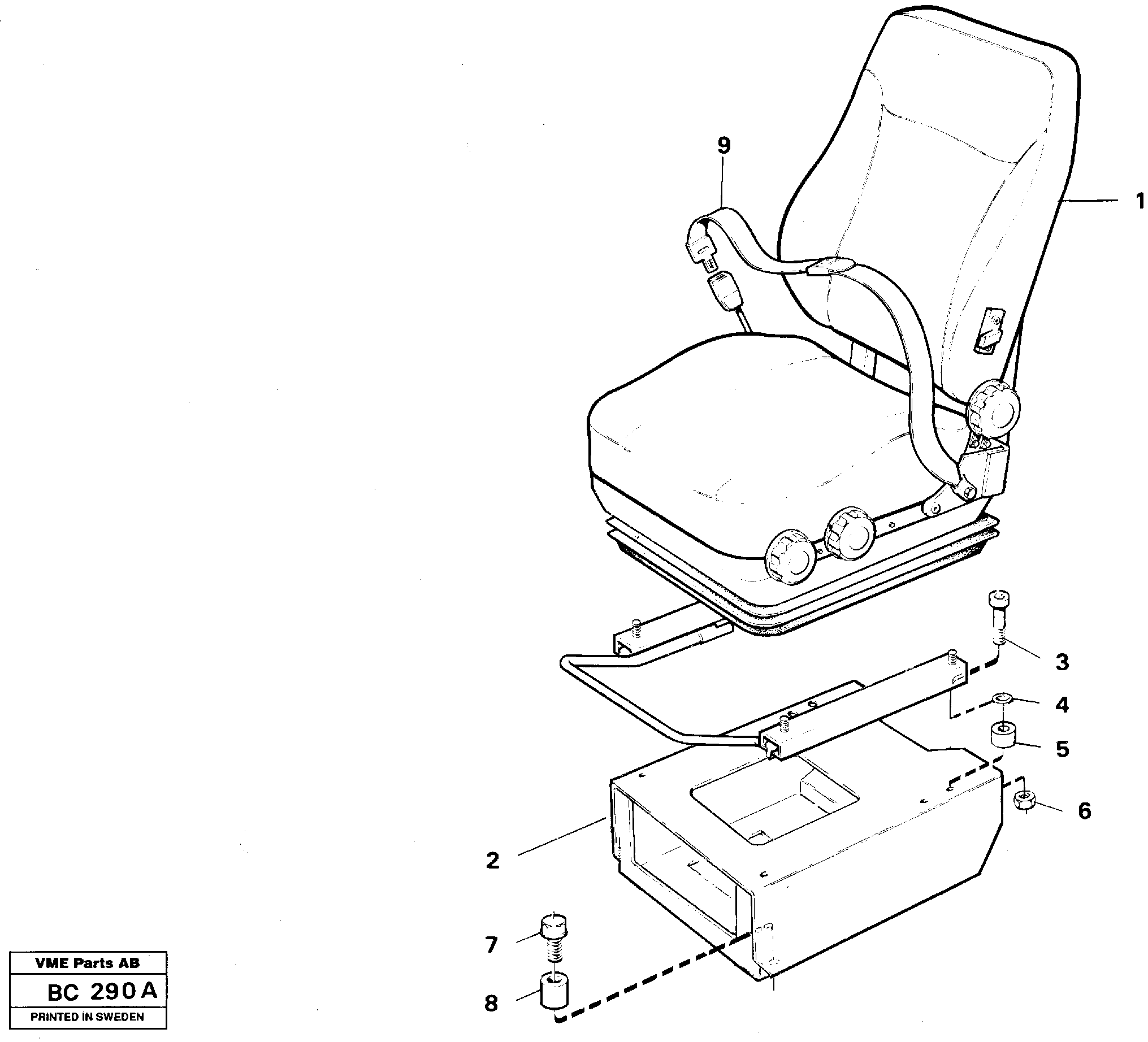 Seat Bracket VOE11116677 VOLVO