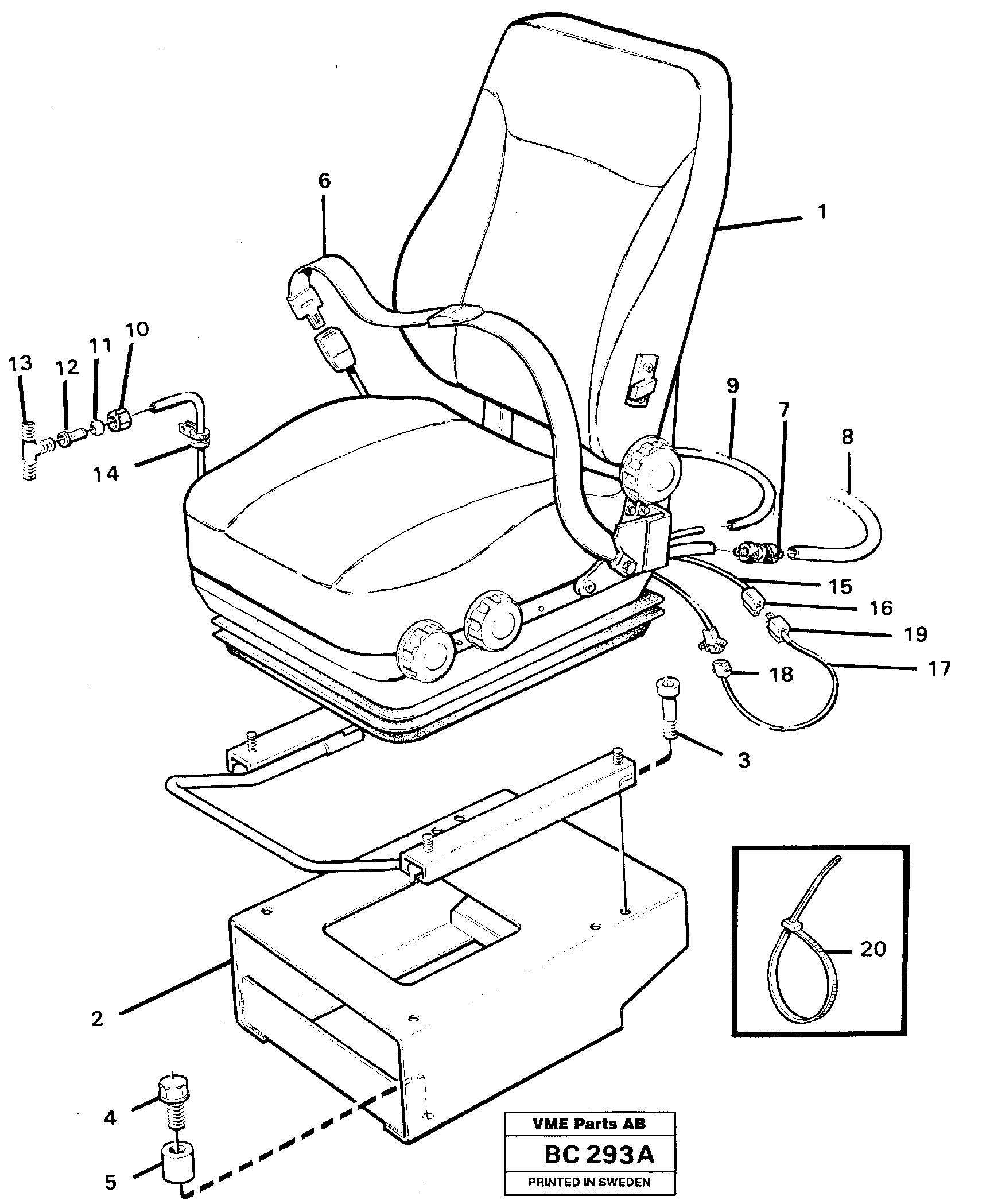 Rubber cushion VOE4864077 VOLVO