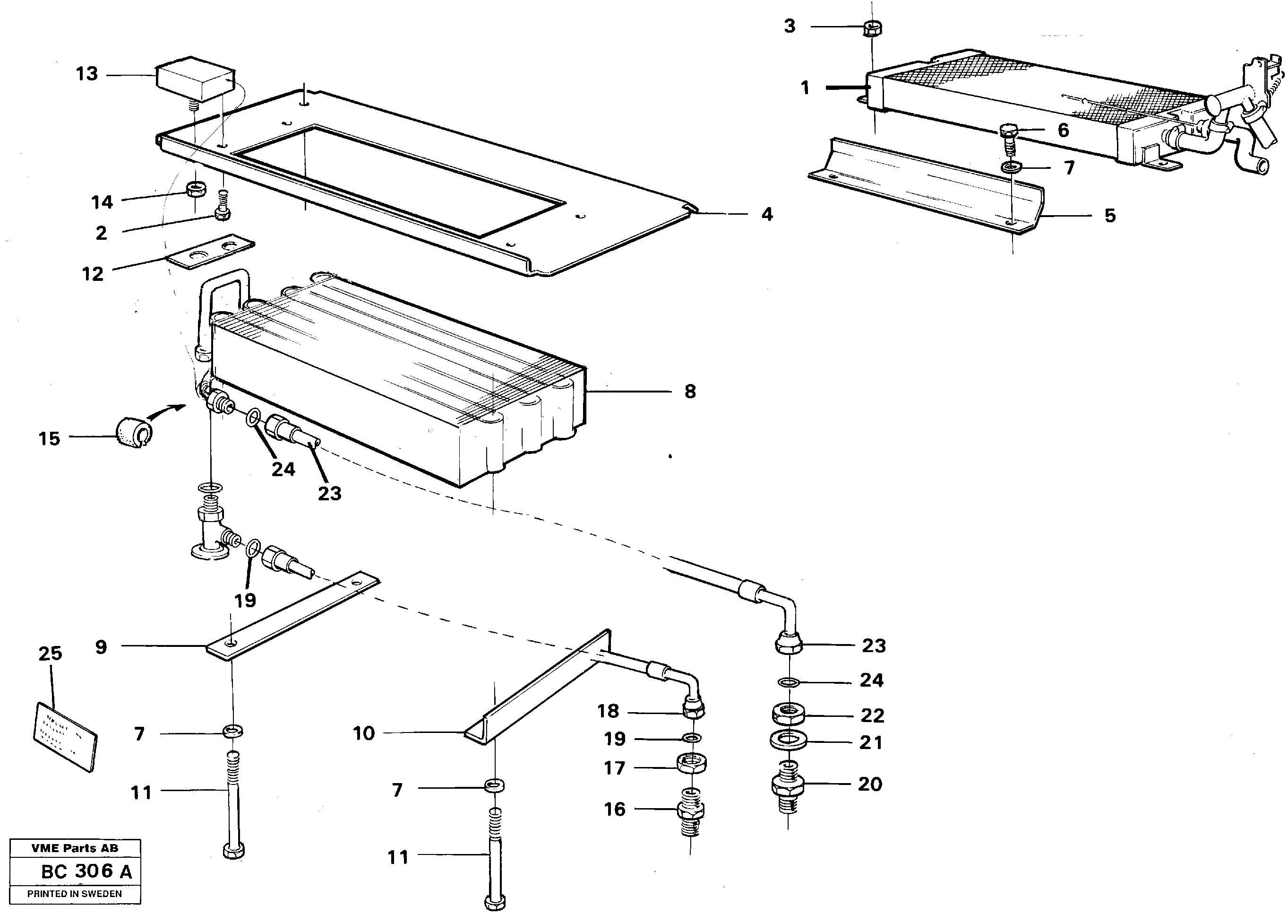 Heater Housing VOE11058280 VOLVO