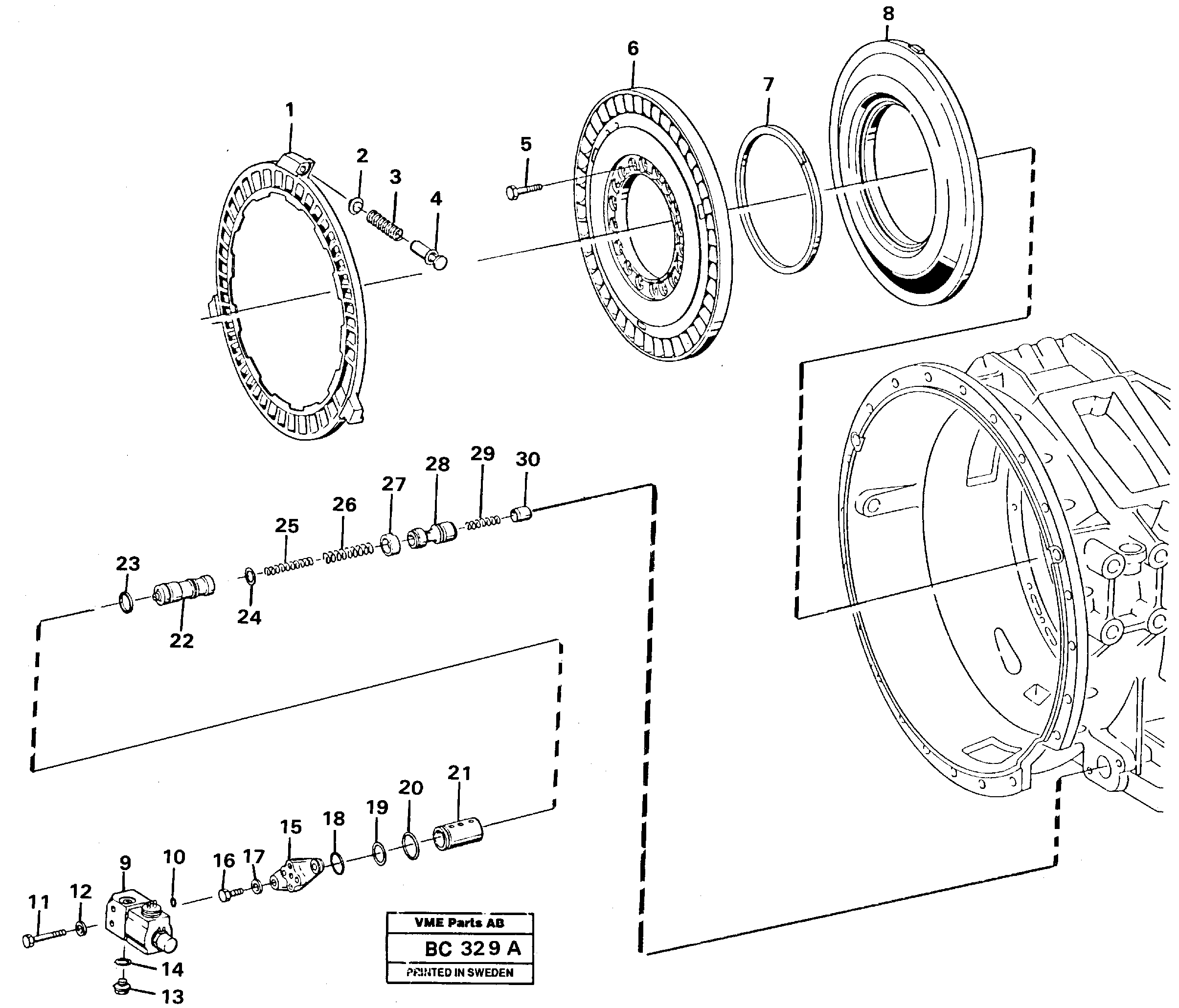 Rubber Clamp VOE11704339 VOLVO