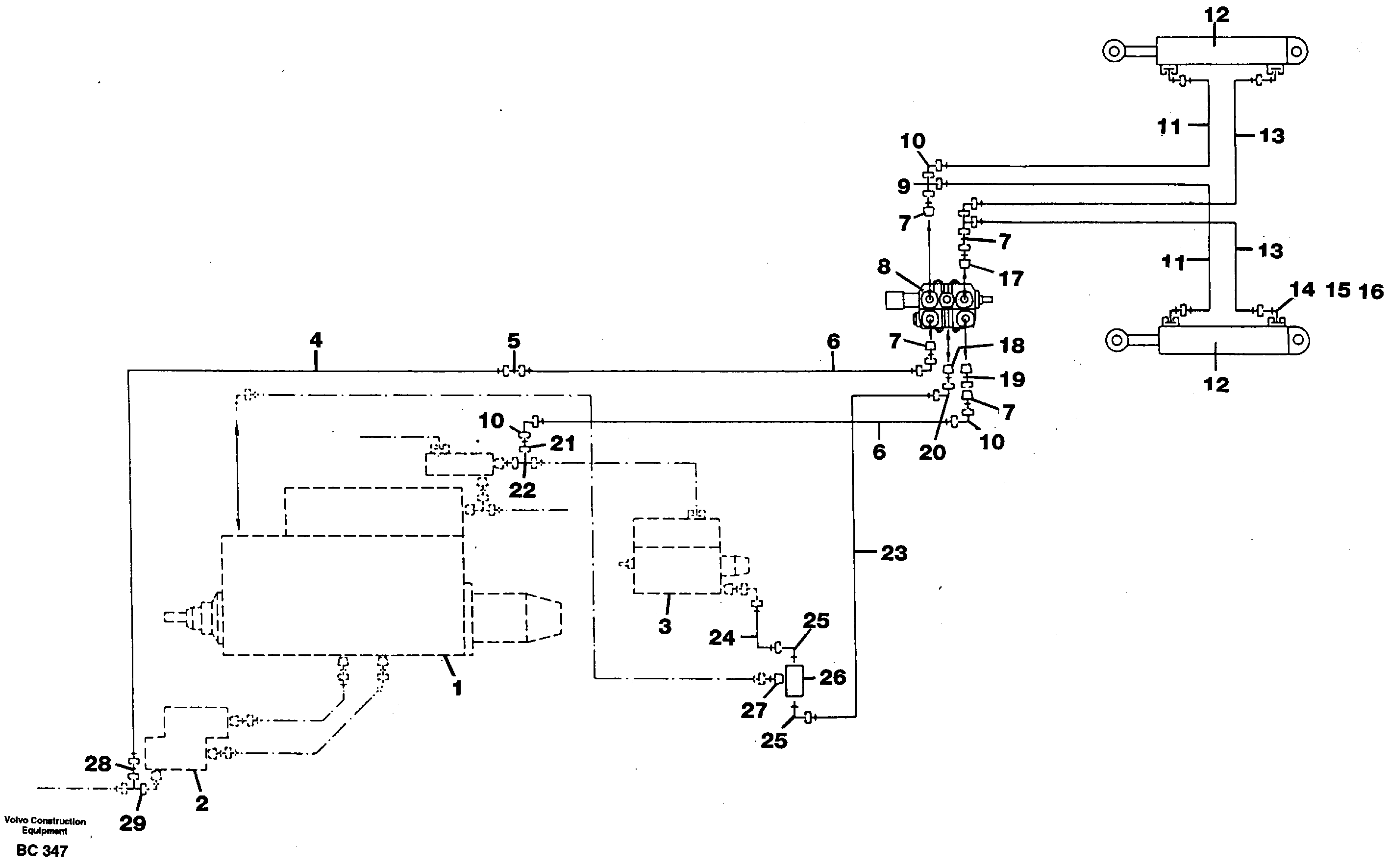 Hose assembly VOE931851 VOLVO