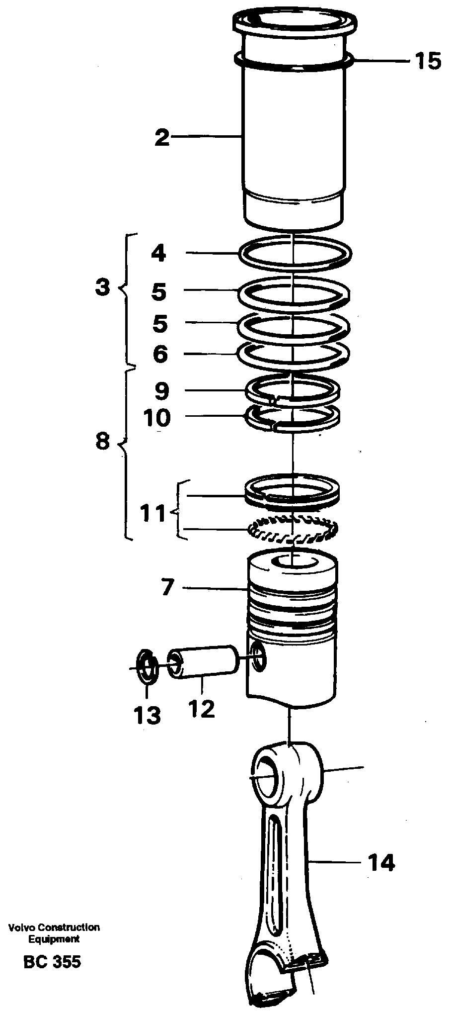 Sealing ring VOE424831 VOLVO