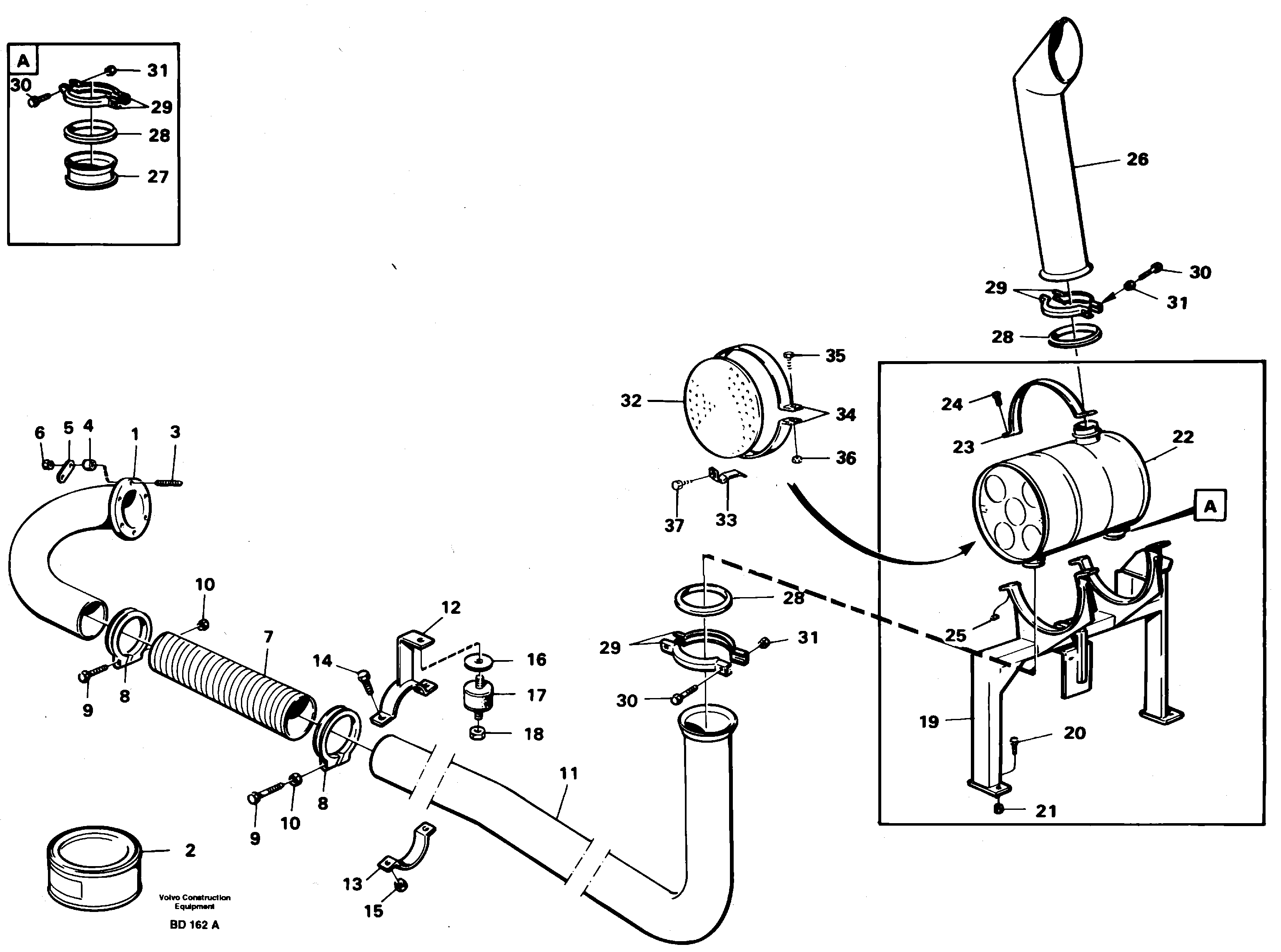 Seat frame VOE11057797 VOLVO