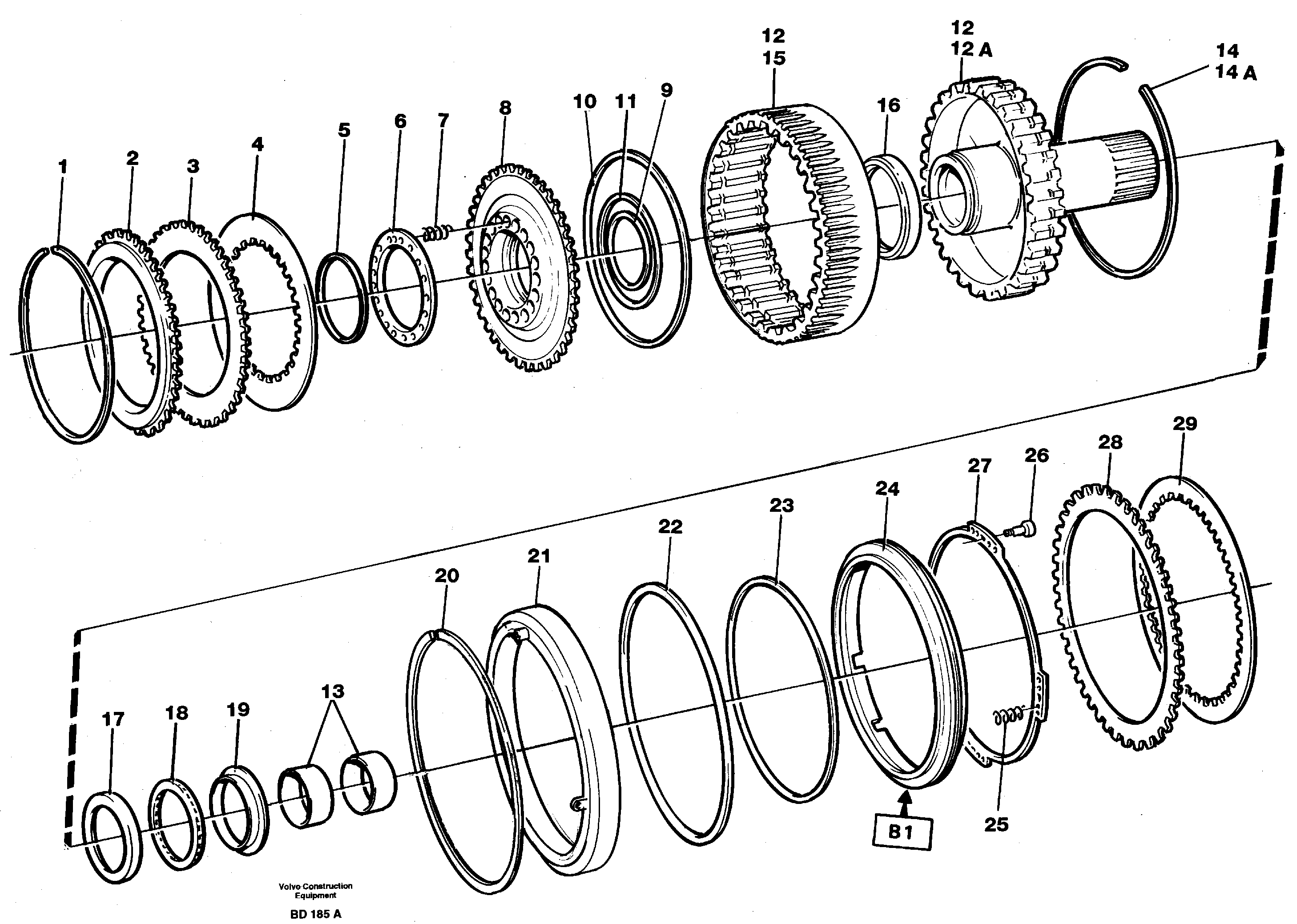 Ring retainer VOE11036613 VOLVO