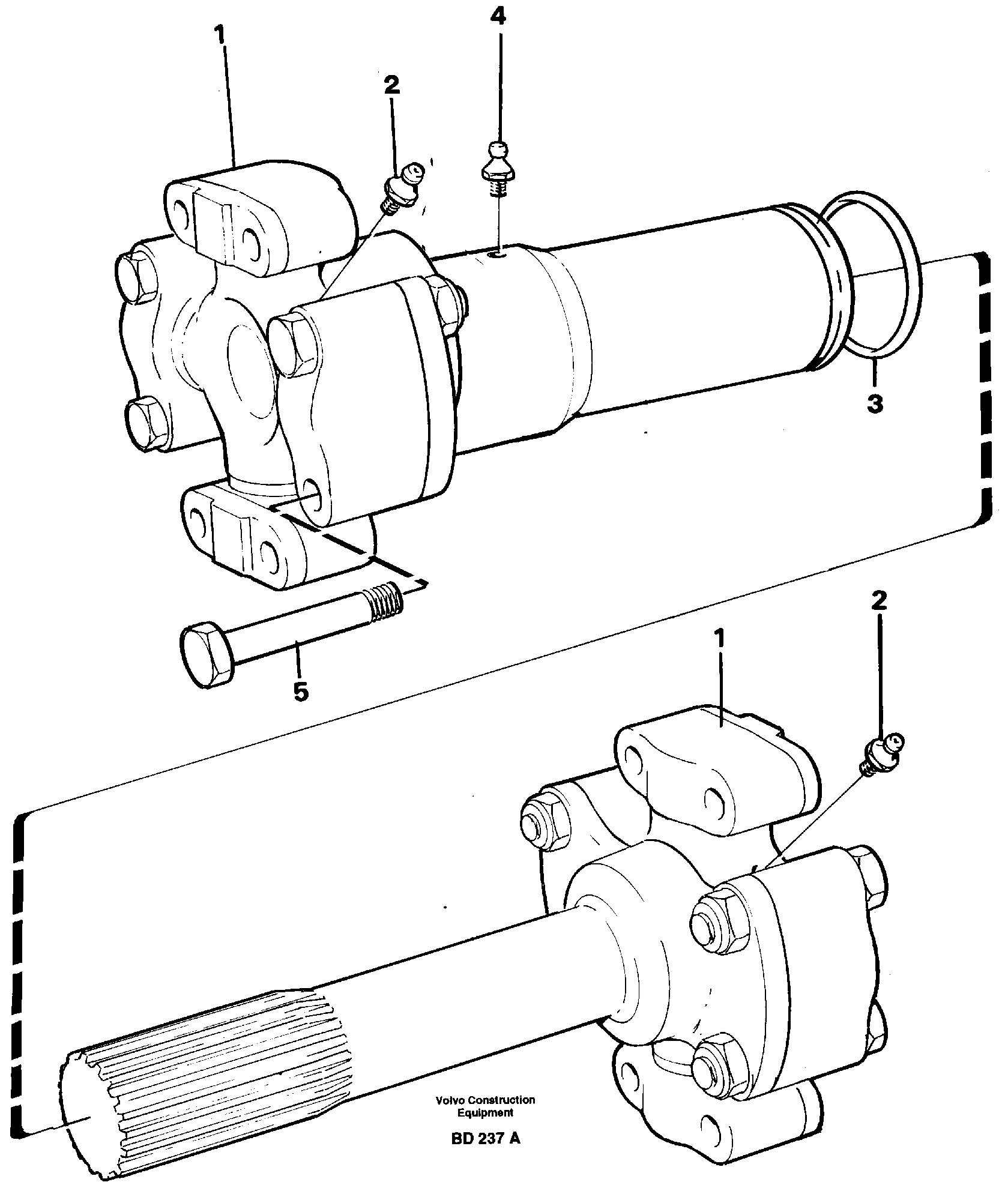 Propeller shaft VOE11054528 VOLVO