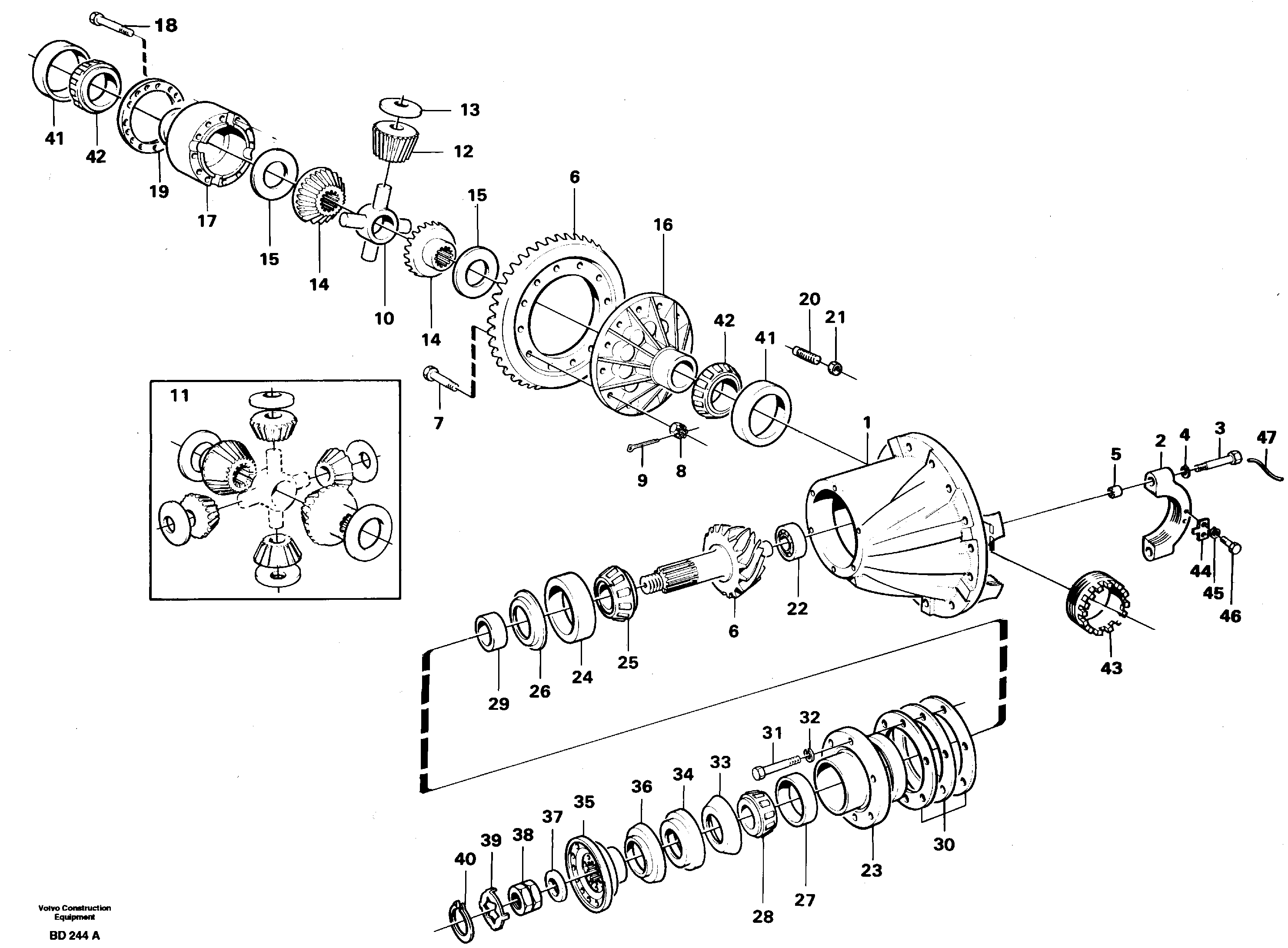 Lock screw VOE1523601 VOLVO