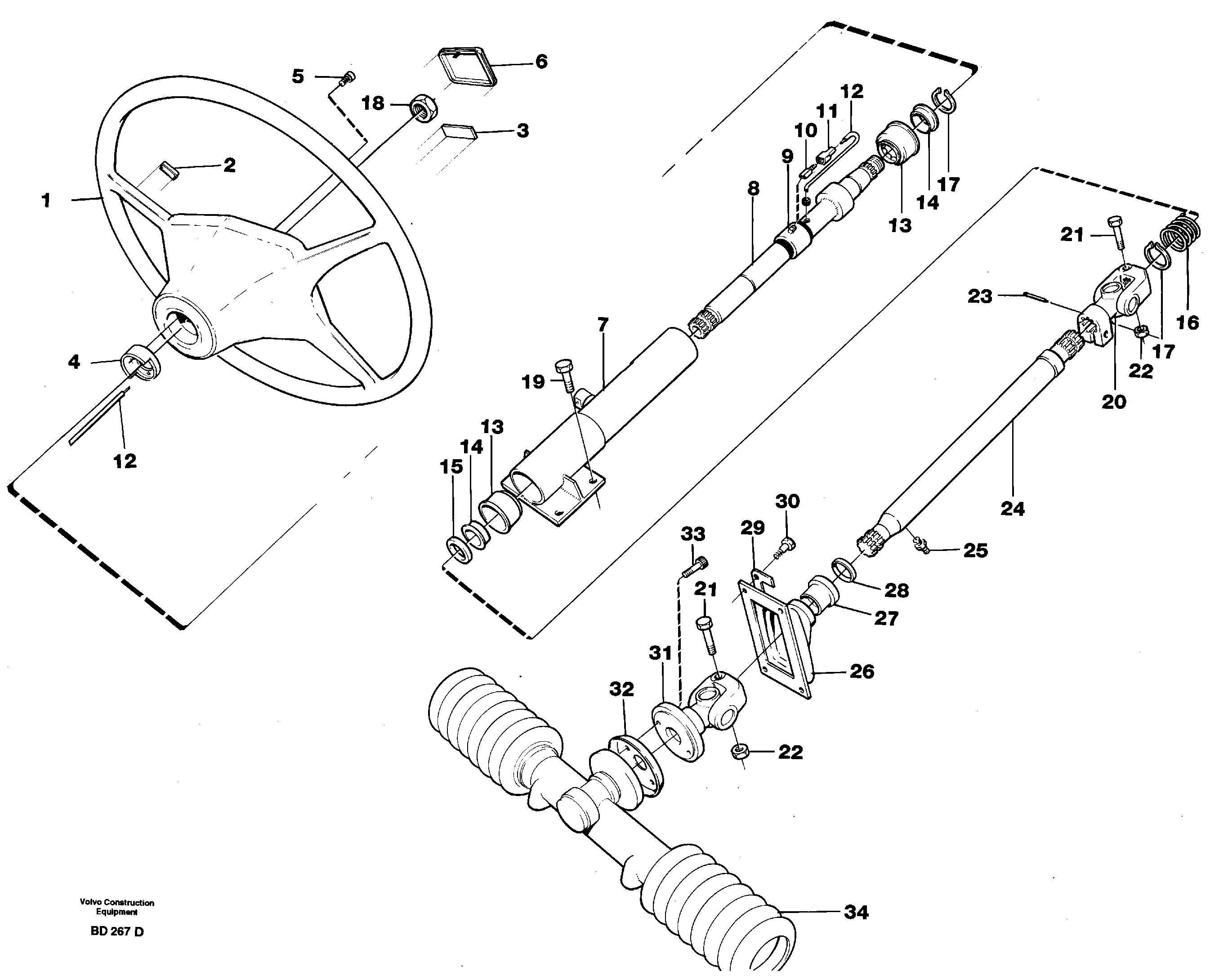 Piston rod VOE11061041 VOLVO