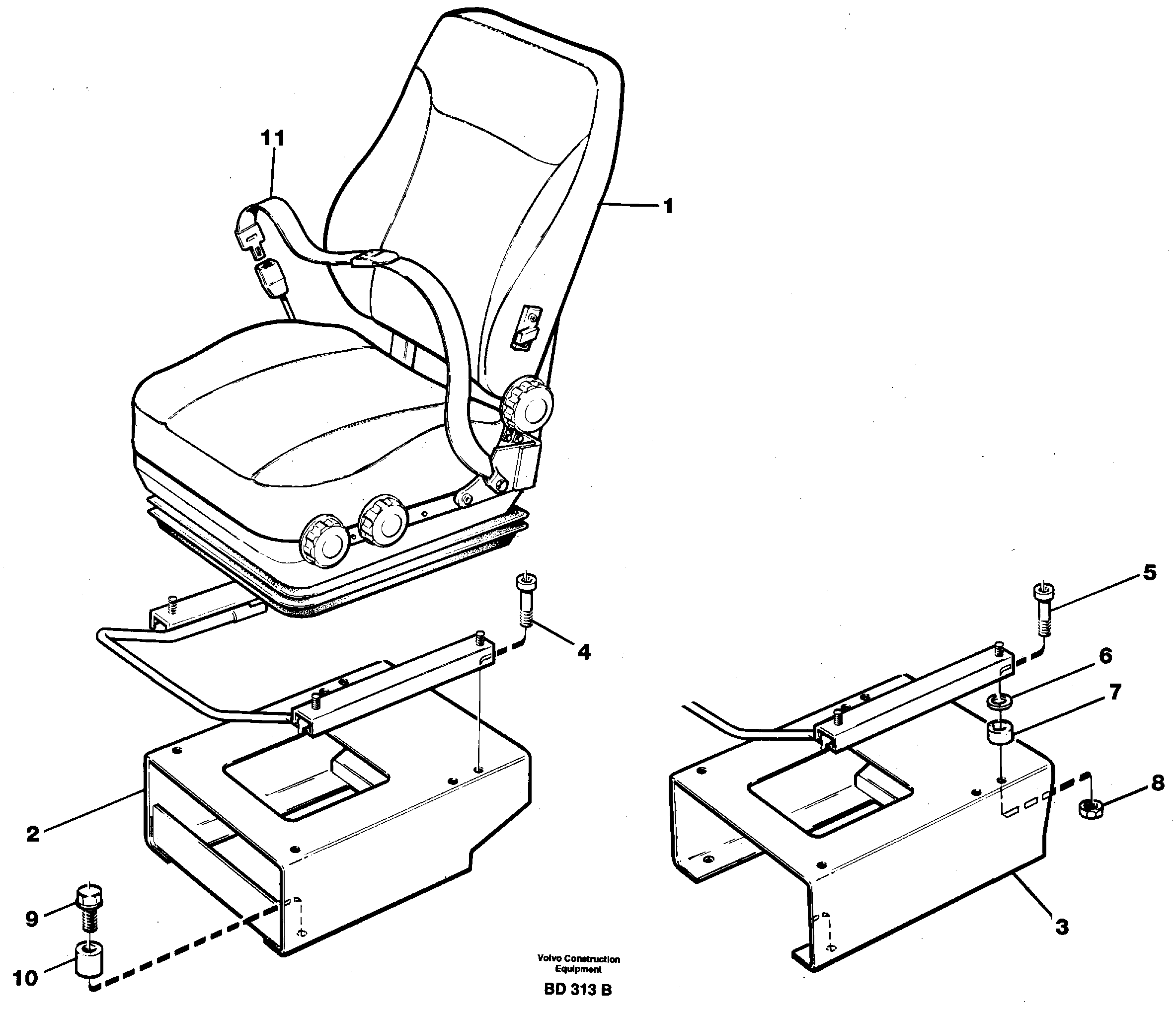 Seat Bracket VOE11116678 VOLVO