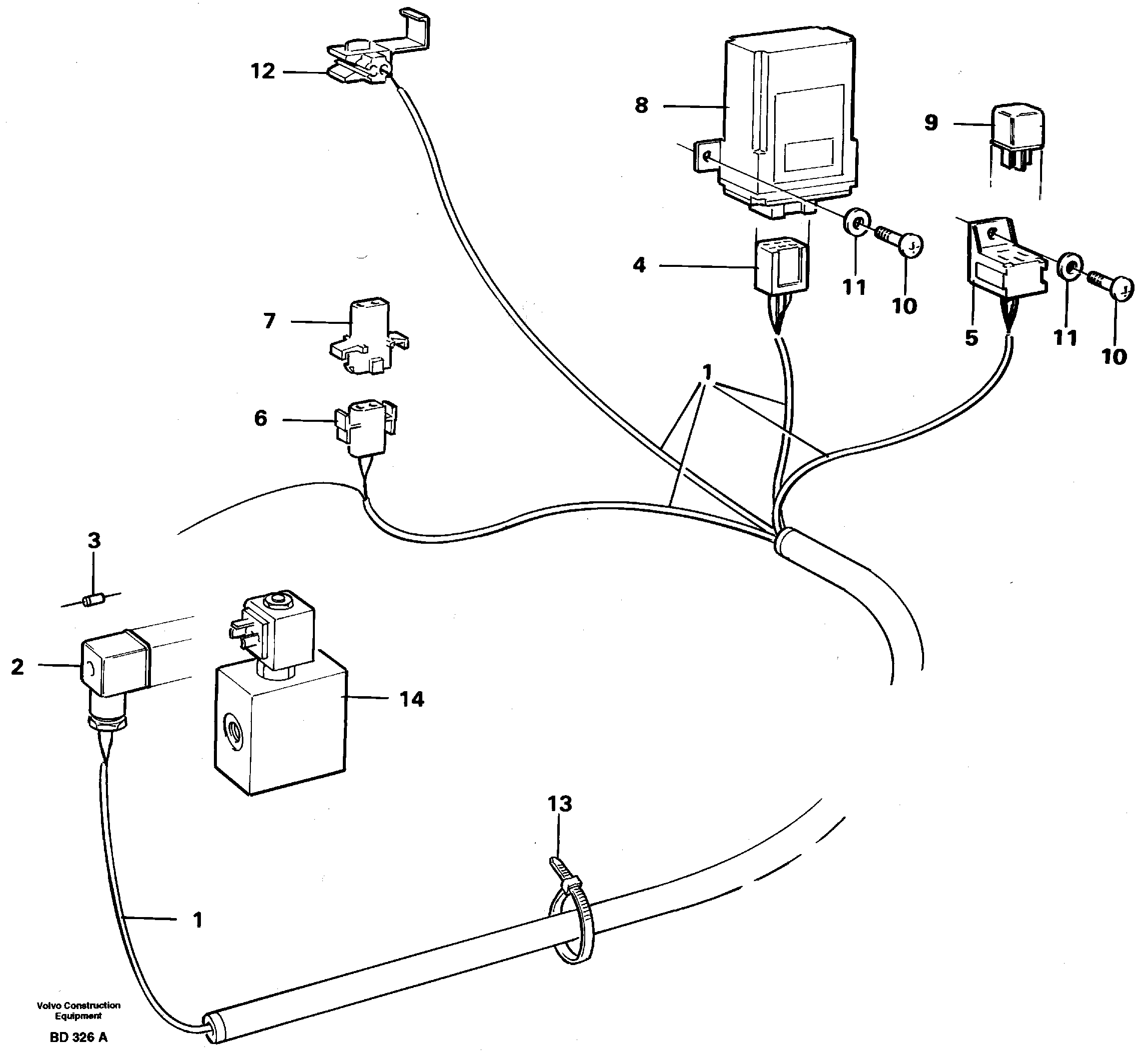 Cable harness VOE11062178 VOLVO